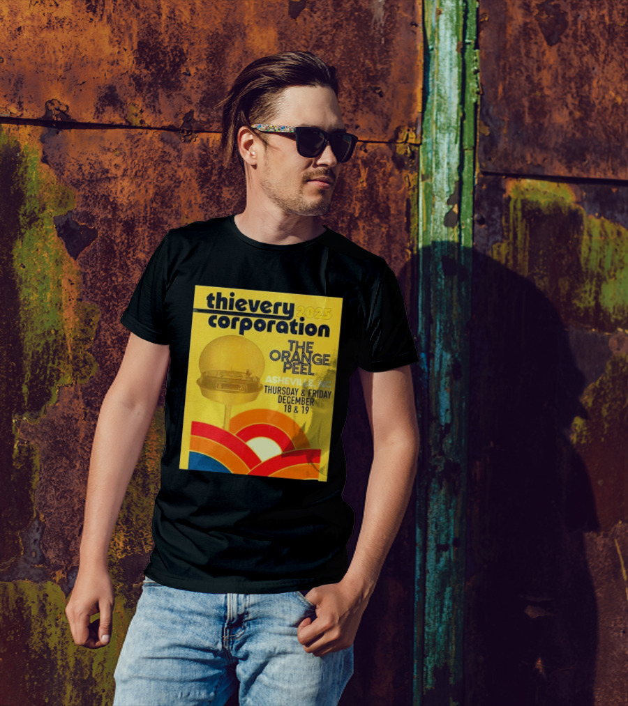 Thievery Corporation 2025 The Orange Peel Asheville NC December 18 & 19 T-Shirt