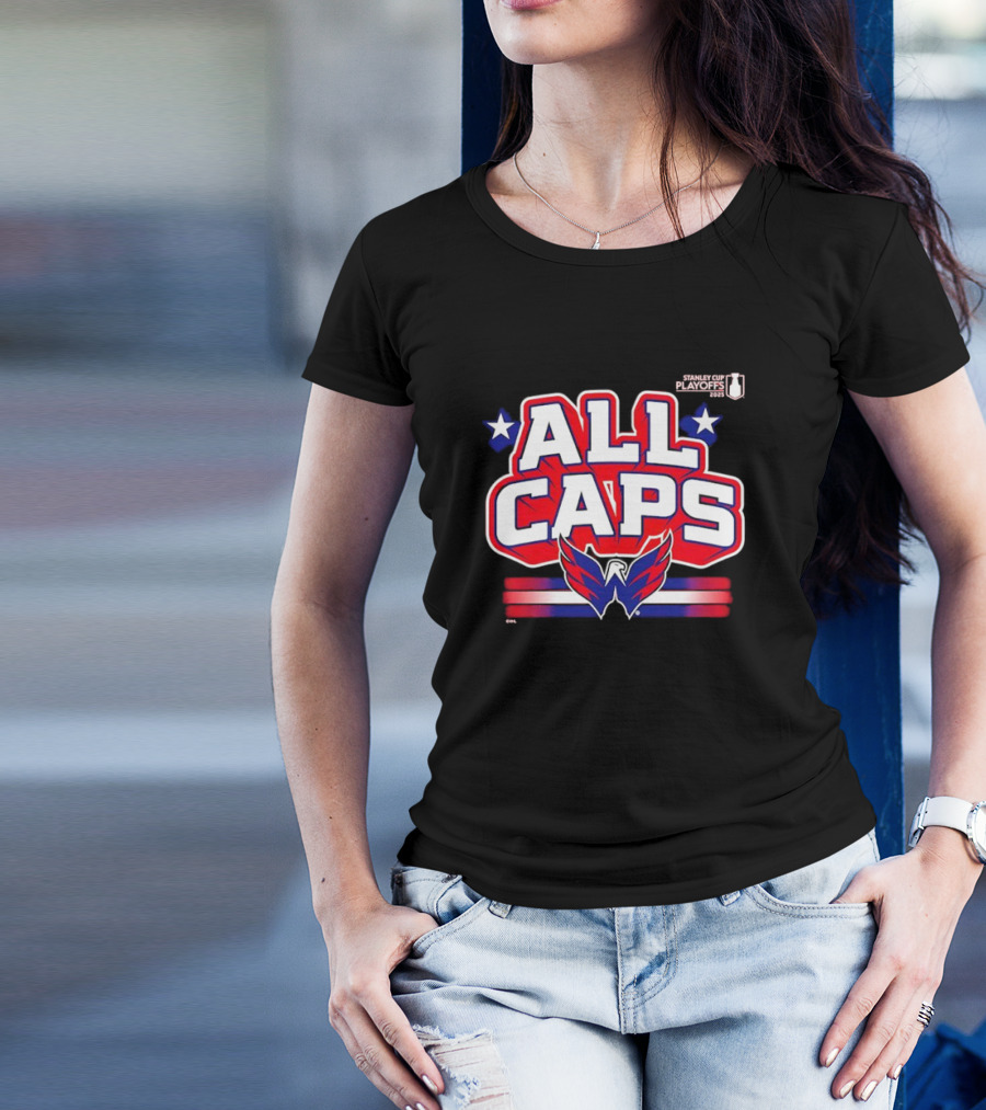 ALL CAPS Washington Capitals 2025 Stanley Cup Playoffs T-Shirt