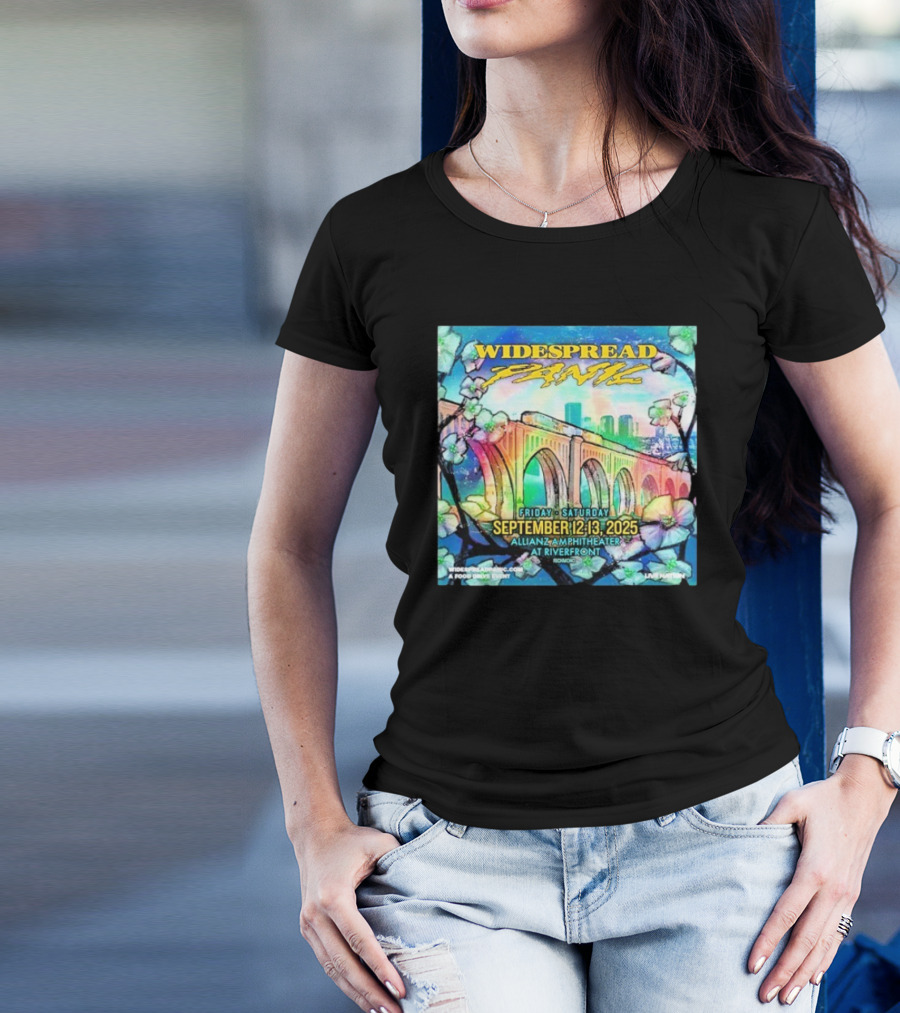 Widespread Panic Show At Allianz Amphitheater In Riverfront Richmond VA On September 12-13 2025 T-Shirt