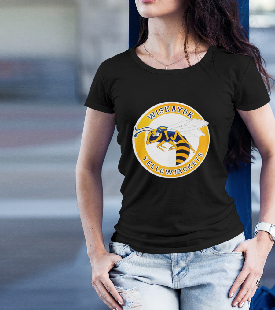 Wiskayok Yellowjackets Buzzing Insect Emblem T-Shirt