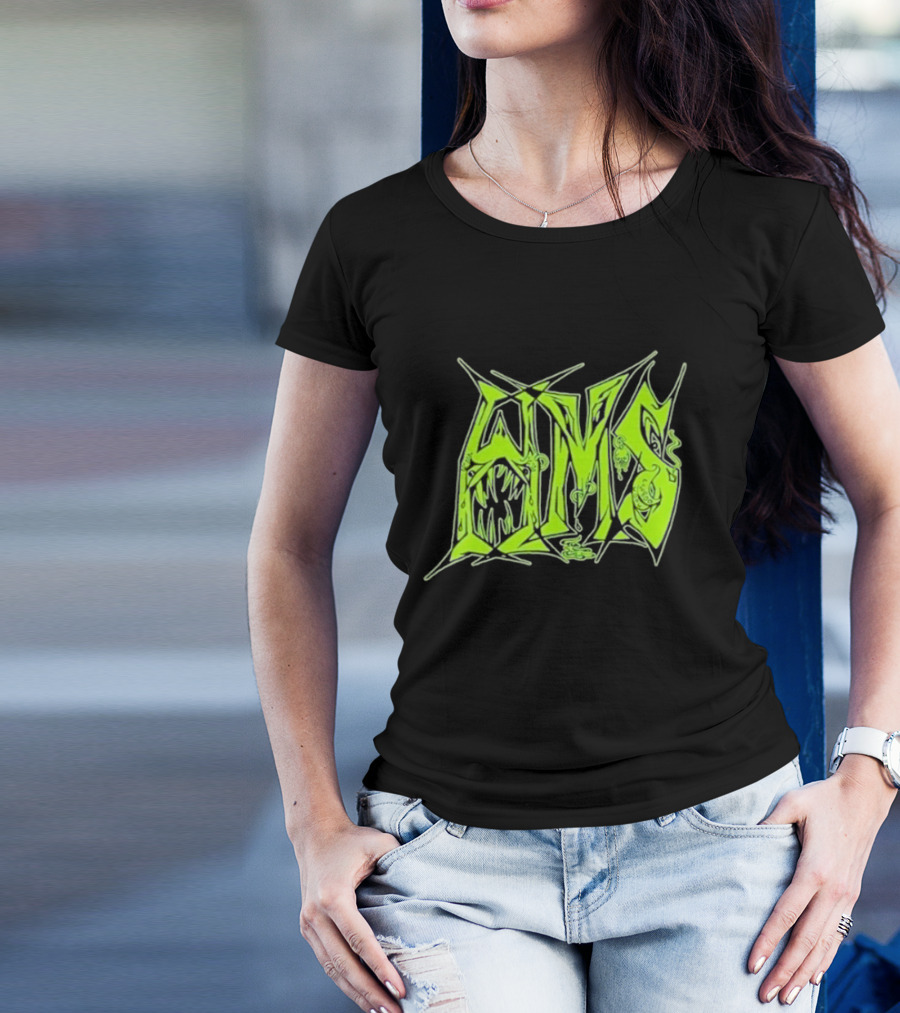 H.M.S Wolfsbane Atomic Themed Text With Monster Elements T-Shirt