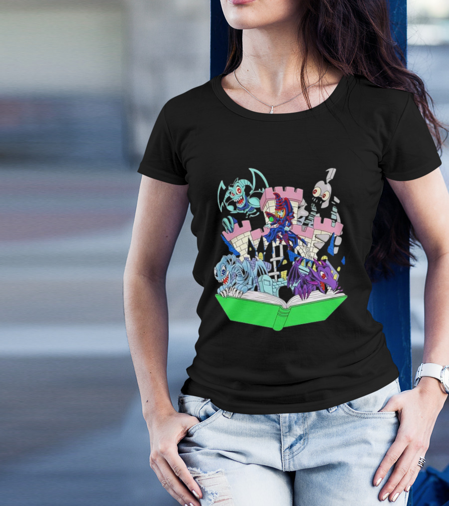 World Of Toons Castle And Creatures From Book T-Shirt