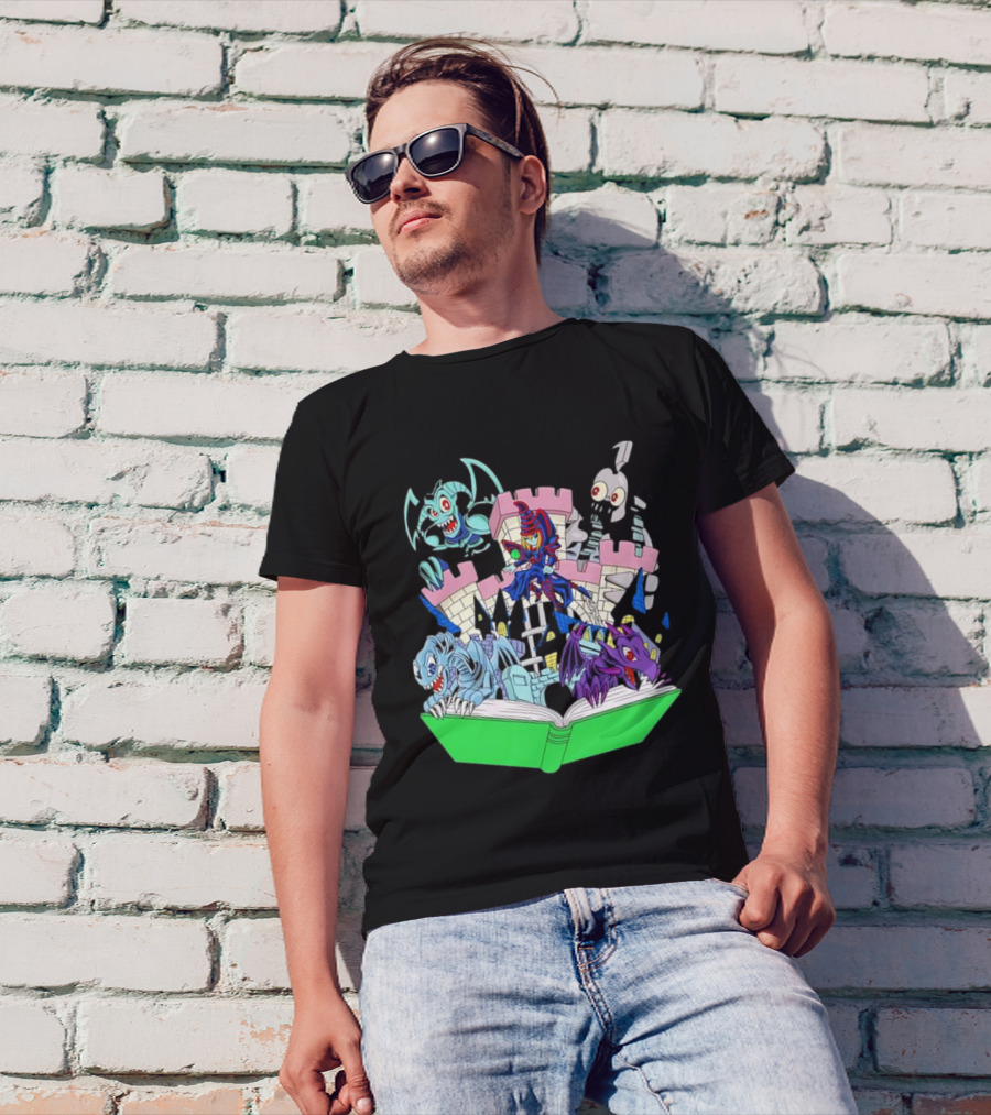 World Of Toons Castle And Creatures From Book T-Shirt