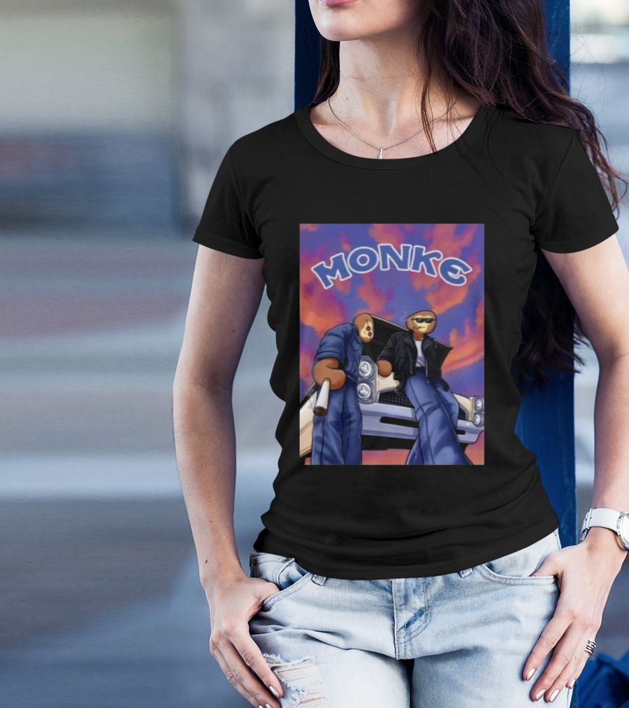 Monke Spoonkid Joe Cool Car Sky T-Shirt