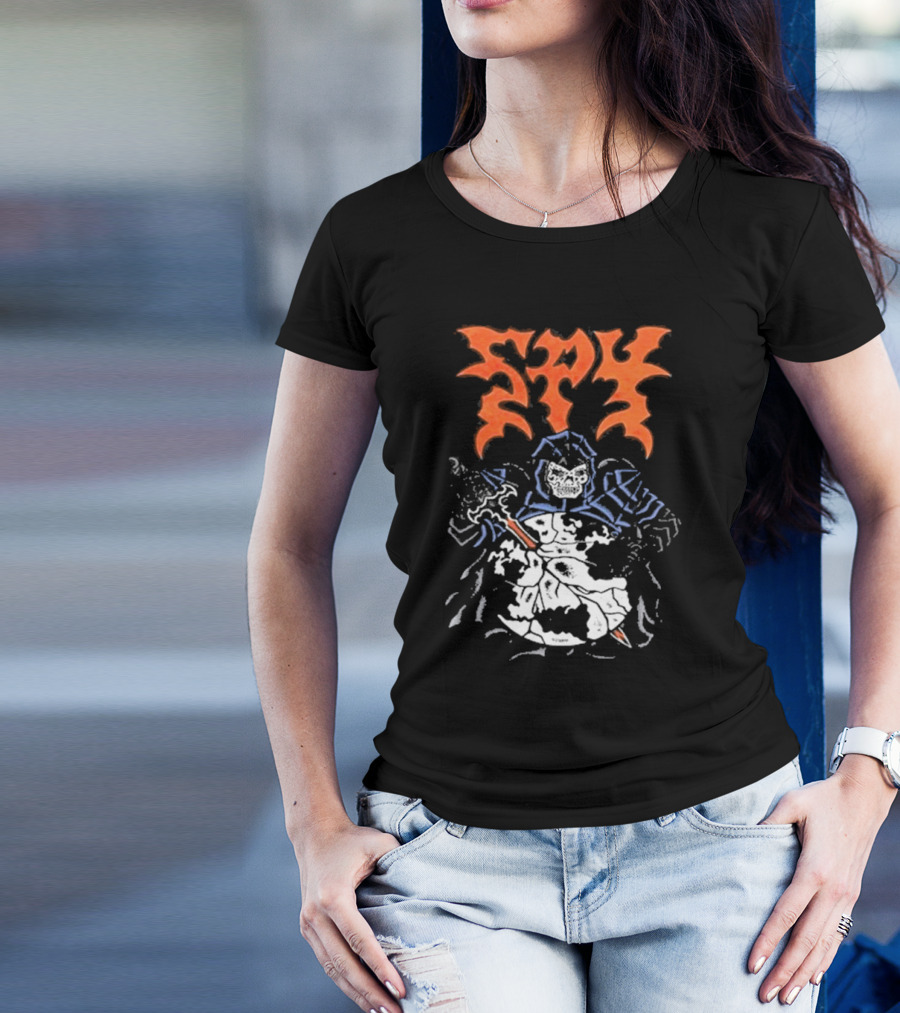 Spy DRKMTTR Apr 3 2025 Nashville TN Knife-Wielding Knight Graphic T-Shirt