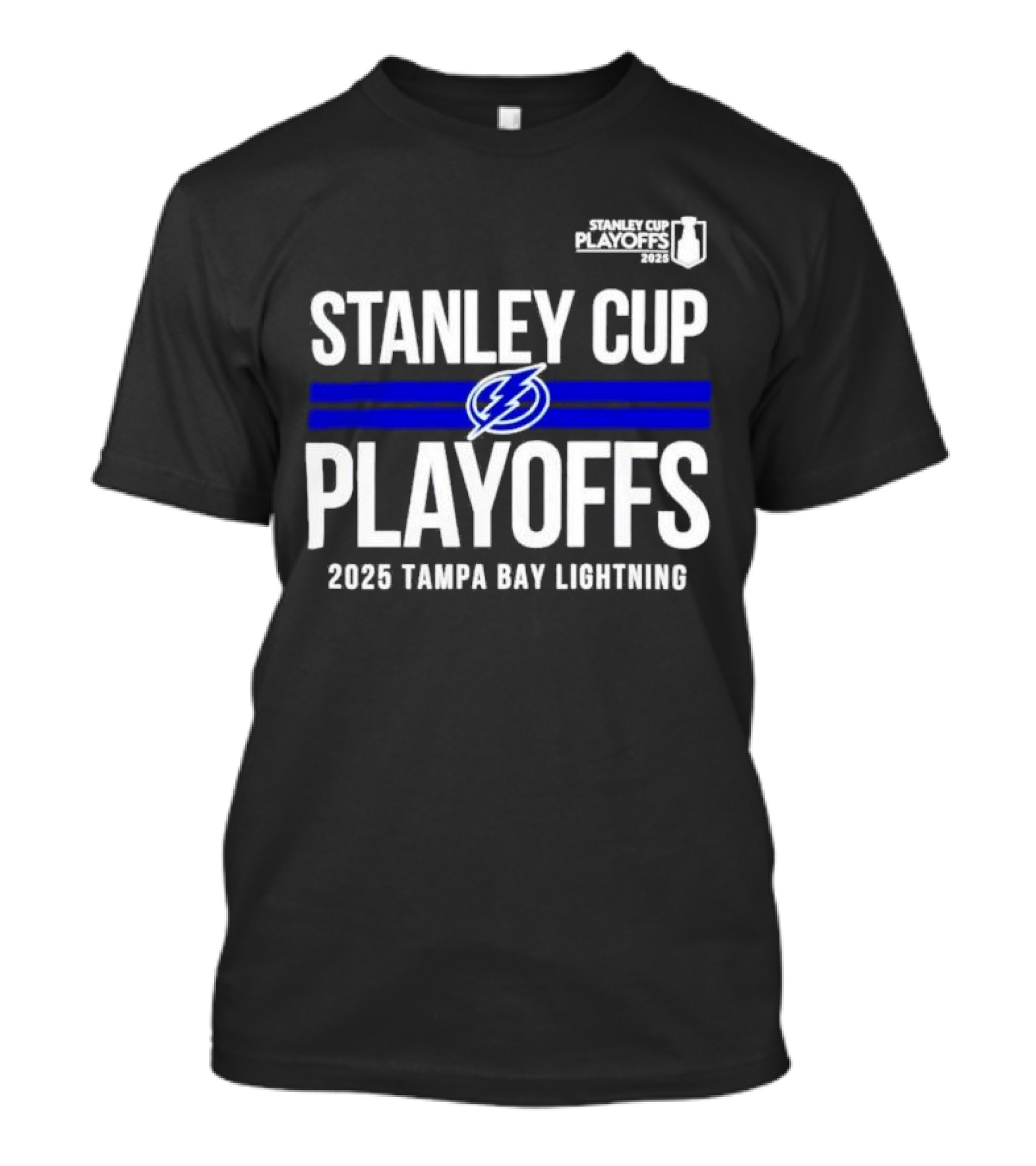 Stanley Cup Playoffs 2025 Tampa Bay Lightning NHL Playoffs Logo T-Shirt