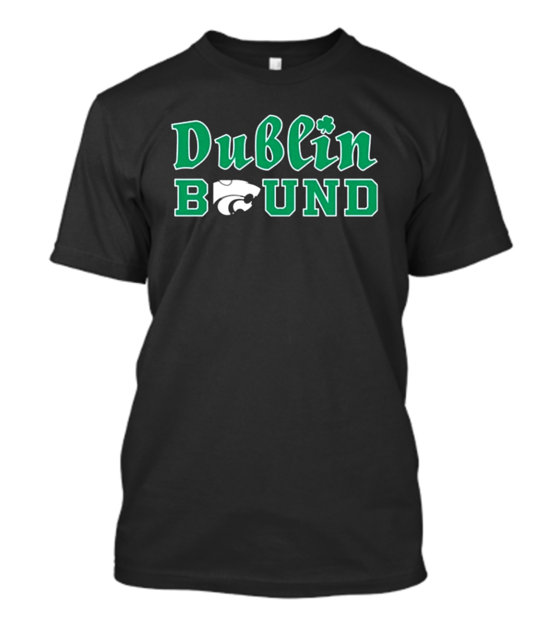 State Wildcats Dublin Bound 2025 Shamrock Emblem T-Shirt