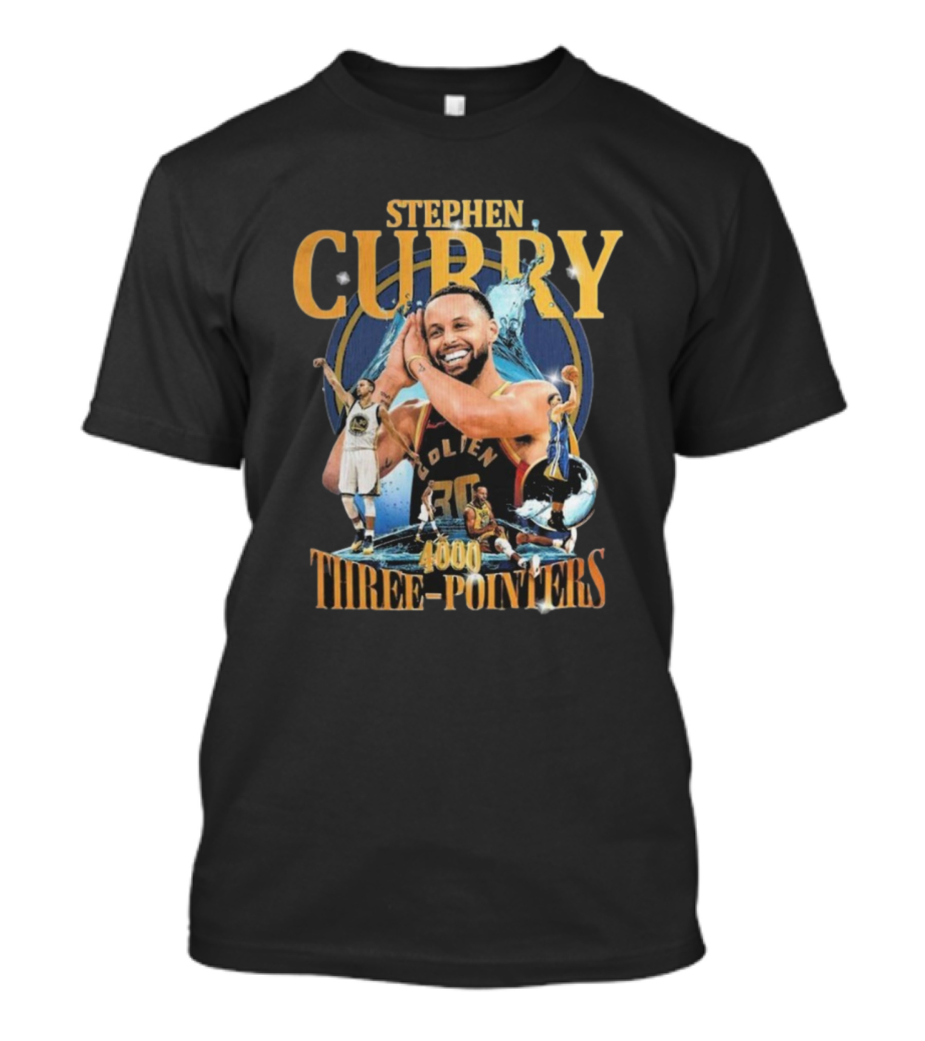 Stephen Curry Golden State 4000 Three-Pointers Celebration T-Shirt
