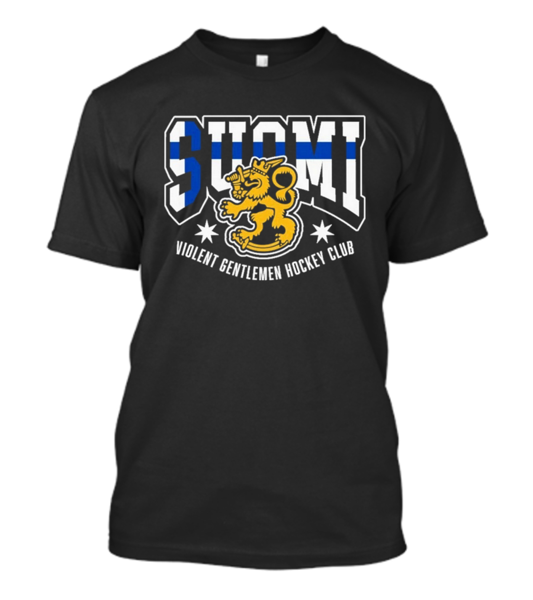 Suomi Violent Gentlemen Hockey Club Lion Emblem T-Shirt