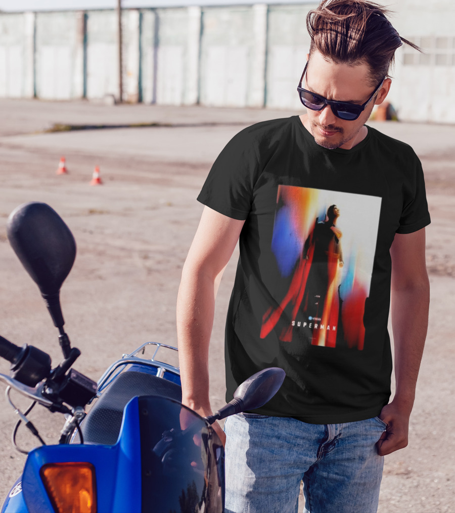 Superman 2025 Movie Look Up Heroic Color Burst T-Shirt
