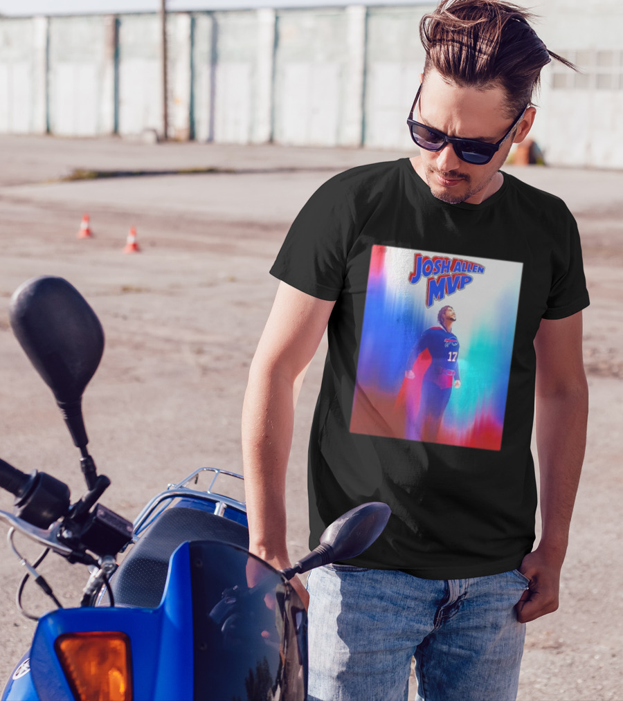 Josh Allen MVP Superman Buffalo Bills 17 T-Shirt