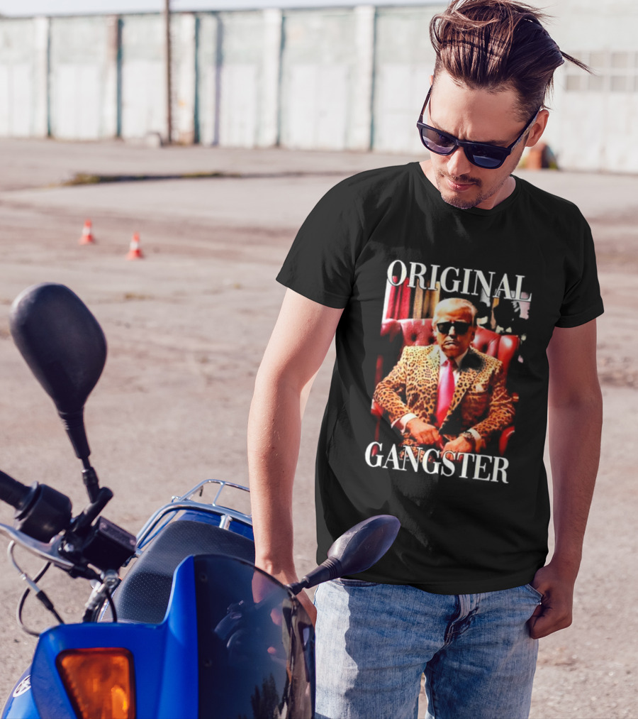 Tammie McDonald Original Gangster Leopard Suit And Sunglasses T-Shirt