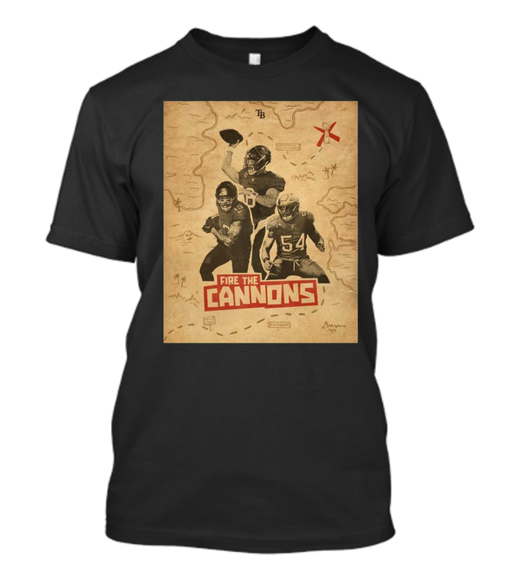 Tampa Bay Buccaneers Fire The Cannons Conference Championship Wild Card Divisional T-Shirt