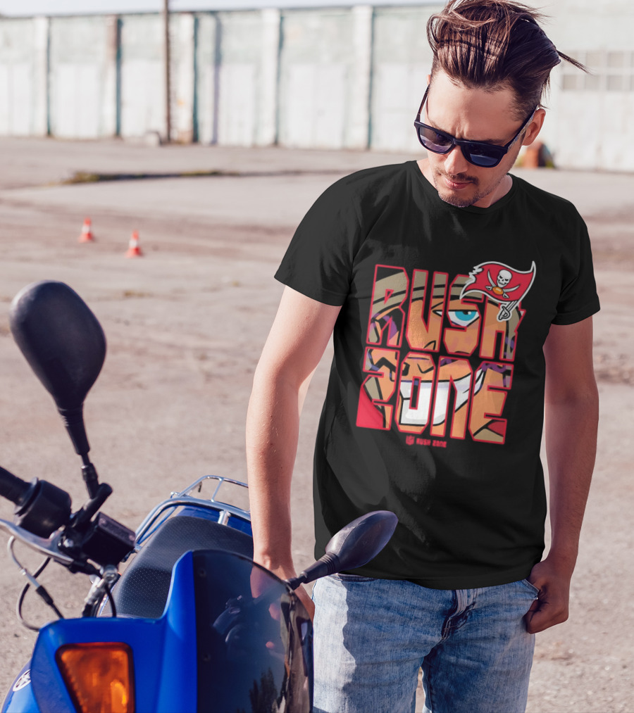 Tampa Bay Buccaneers Rush Zone Cartoon NFL T-Shirt