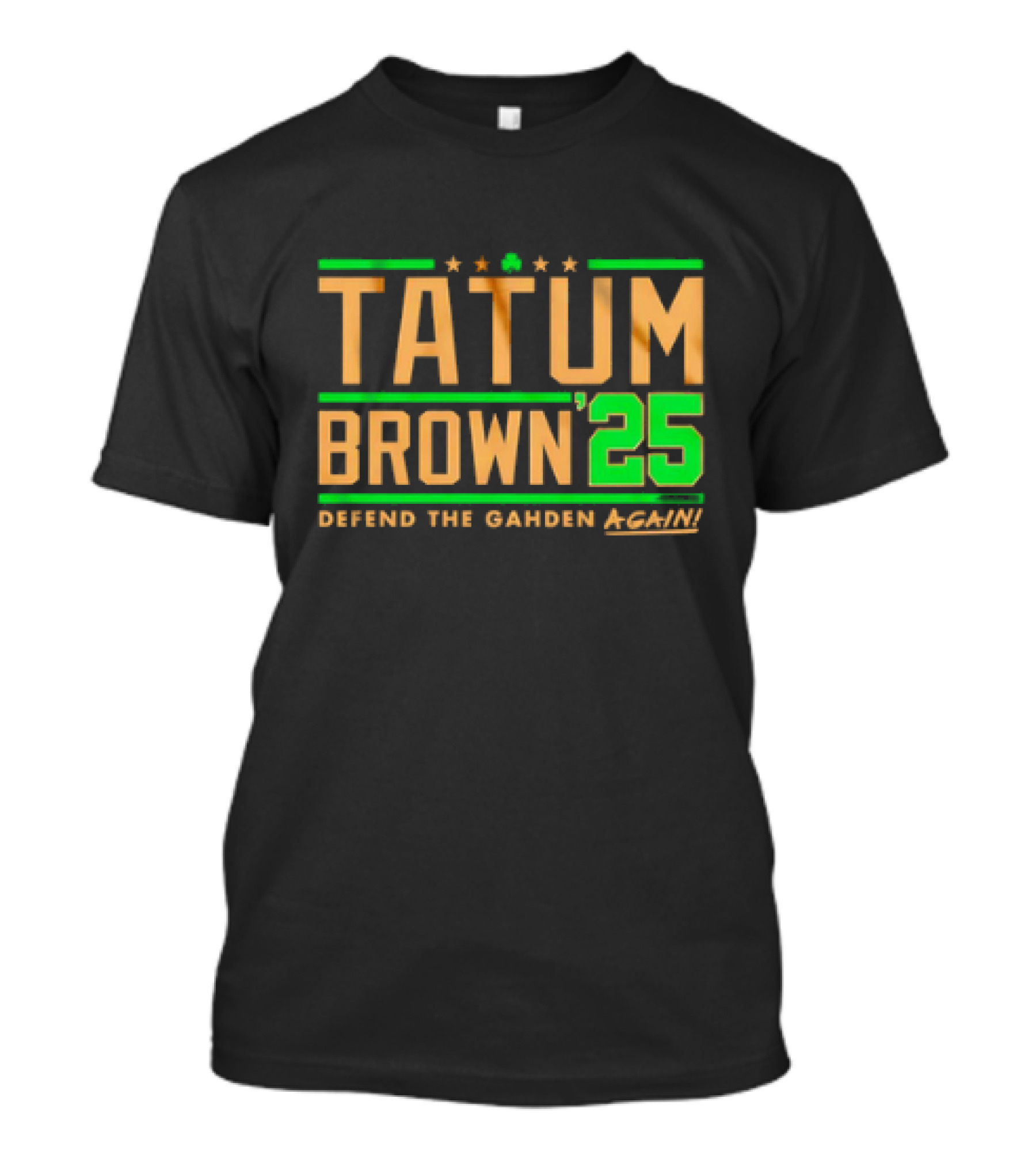 Tatum Brown 25 Defend The Garden Again Boston Celtics T-Shirt