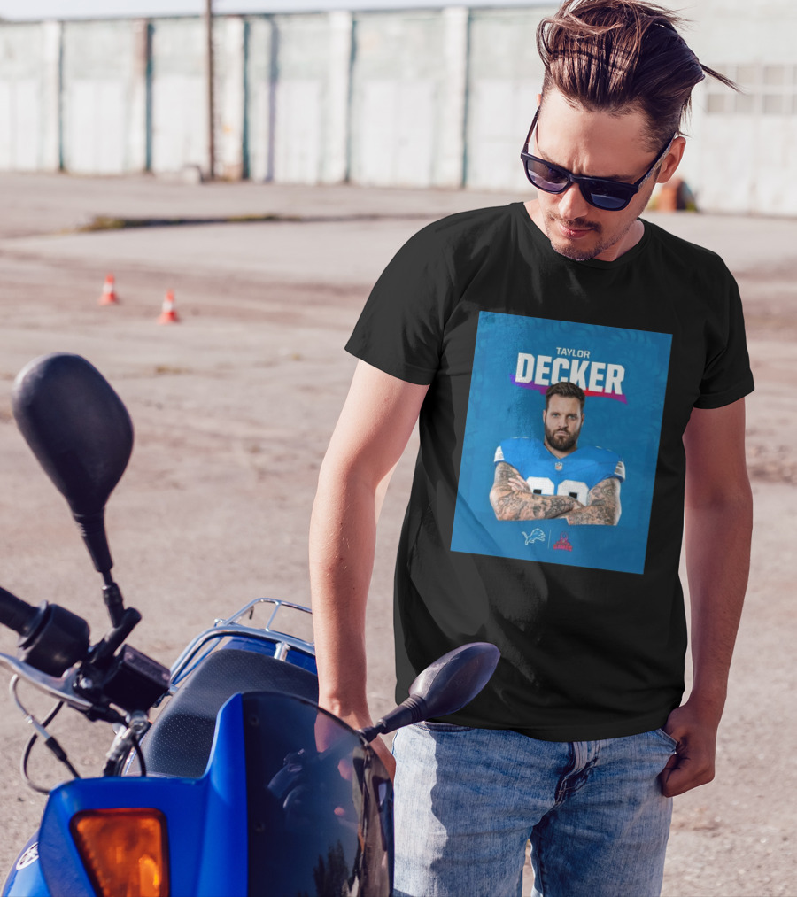 TAYLOR DECKER NFL GAMES DETROIT LIONS PRO BOWL 2025 T-Shirt