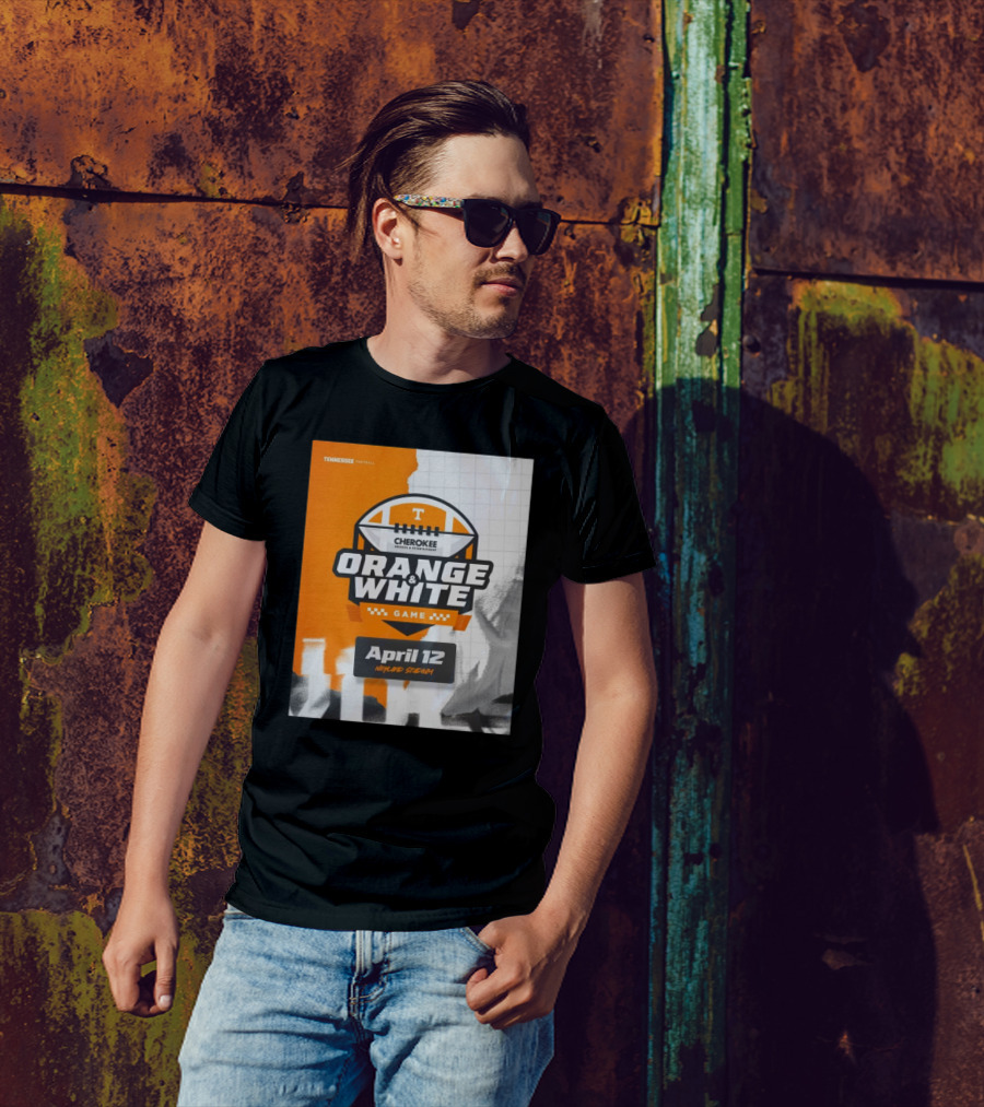 Tennessee Vols Football Cherokee Resorts Orange White Game April 12 Neyland Stadium T-Shirt