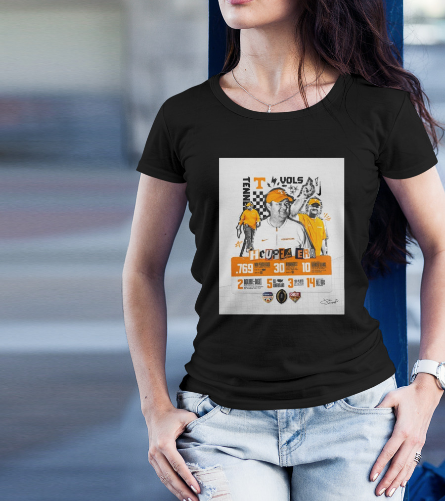 Tennessee Vols Josh Heupel Era .769 Win Percentage 30 Wins 10 Ranked Teams 2 Double-Digit Wins 5 All-Americans 3 SEC Player Awards 14 All-SEC Coaches T-Shirt