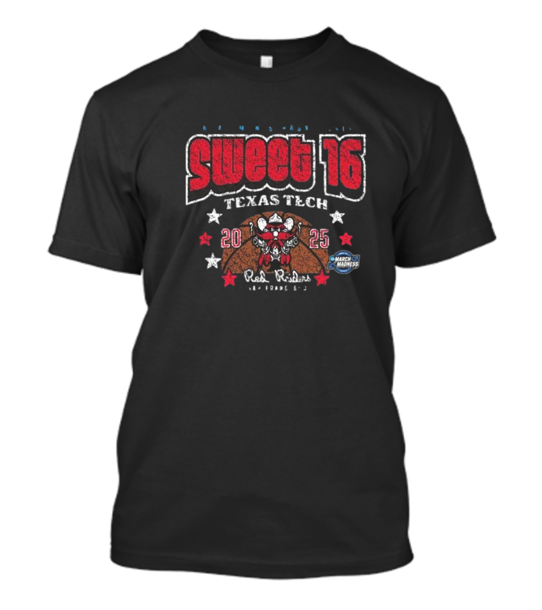 Texas Tech Sweet 16 Red Raiders 2025 March Madness T-Shirt