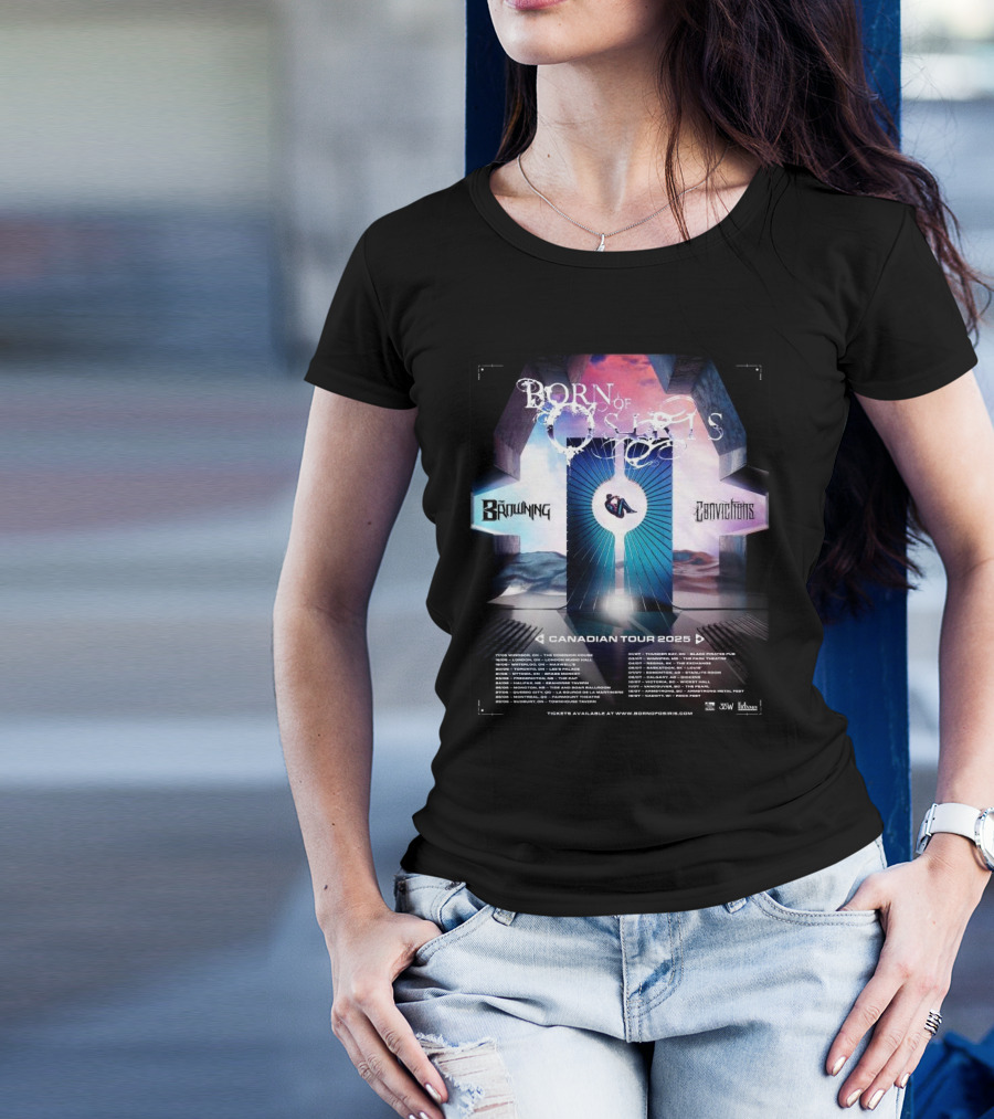 Born Of Osiris The Browning Convictions Canadian Tour Dates 2025 T-Shirt