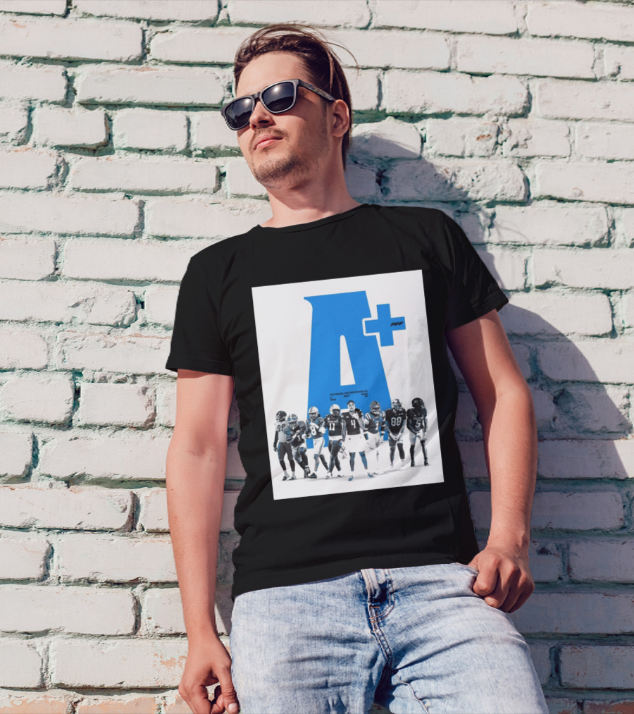 The Carolina Panthers A+ Draft Grade PFF Cam Jackson Lathan Ransom T-Shirt