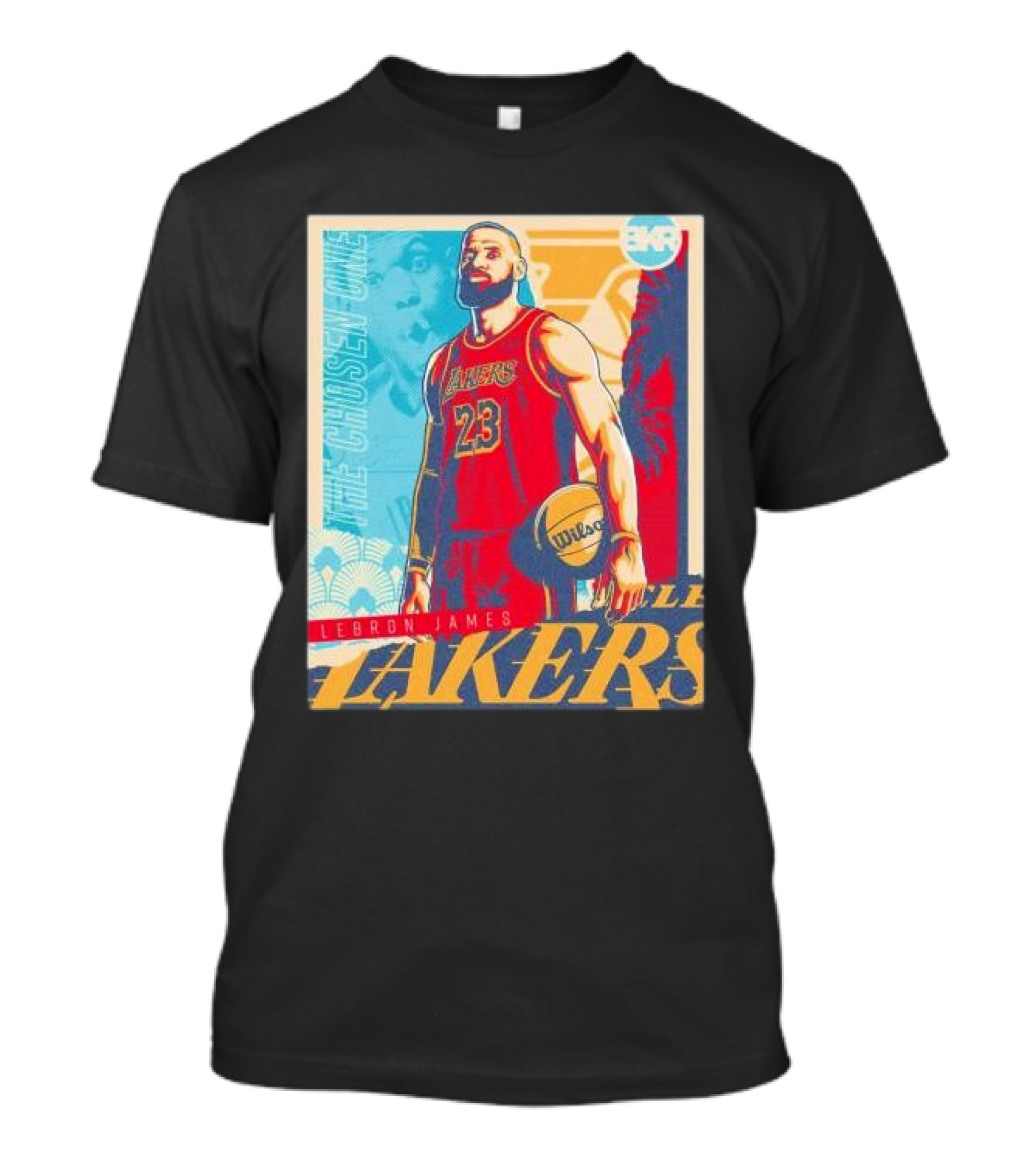 The Chosen One LeBron James Lakers Basketball Artwork Iconic 23 Los Angeles Lakers T-Shirt
