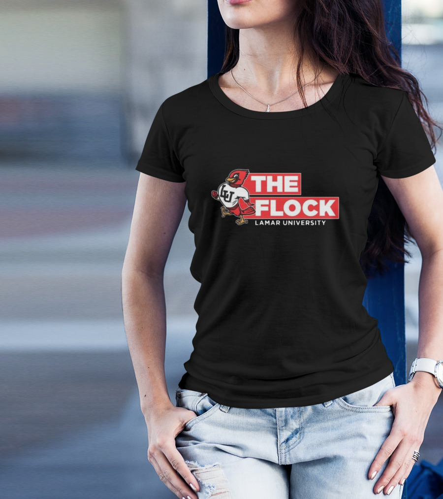 Lamar University Cardinals The Flock LU Football T-Shirt