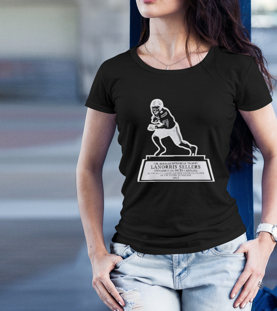 The Heisman Memorial Trophy Lanorris Sellers Football Statue T-Shirt