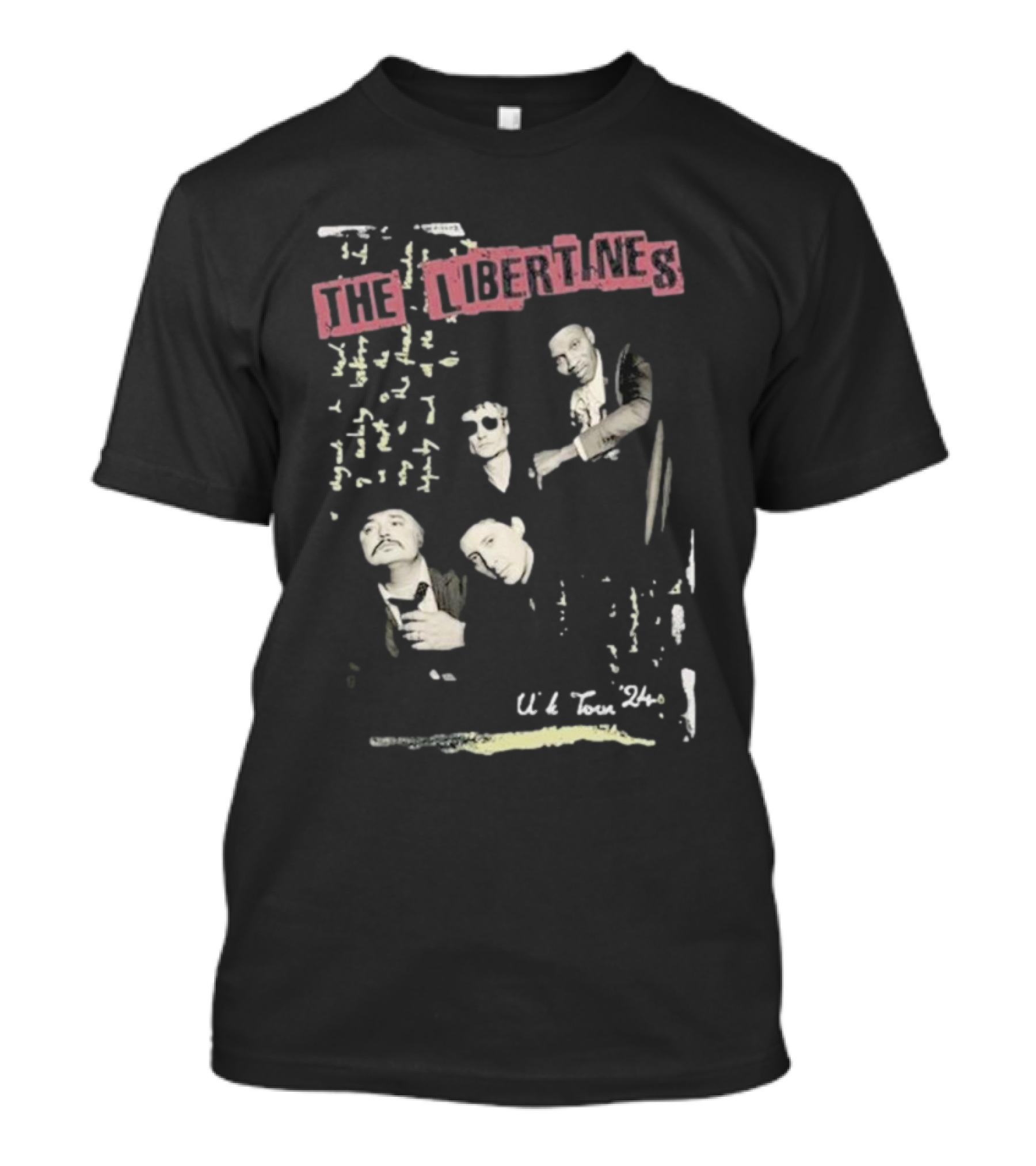 The Libertines UK Tour 24 Band Artwork T-Shirt
