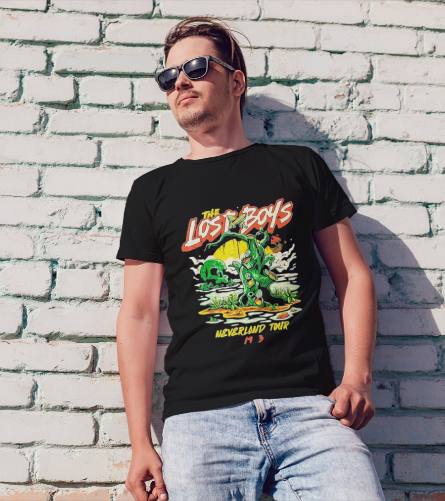 The Lost Boys Neverland Tour 1953 Tree And Skull Island Scene T-Shirt