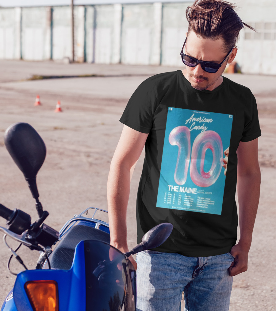 American Candy The Maine 10th Anniversary Tour 2025 Phoenix Asbury Park Anaheim T-Shirt