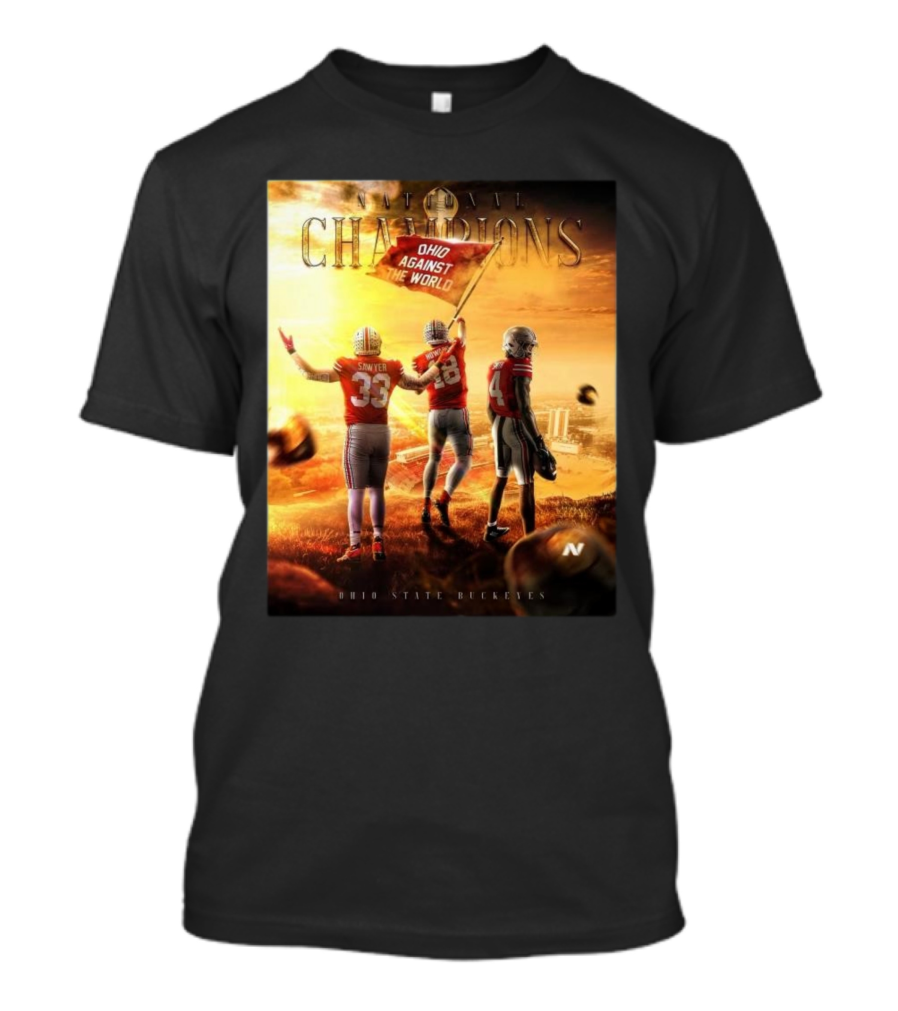 Ohio State Buckeyes National Champions Ohio Against The World 2025 T-Shirt