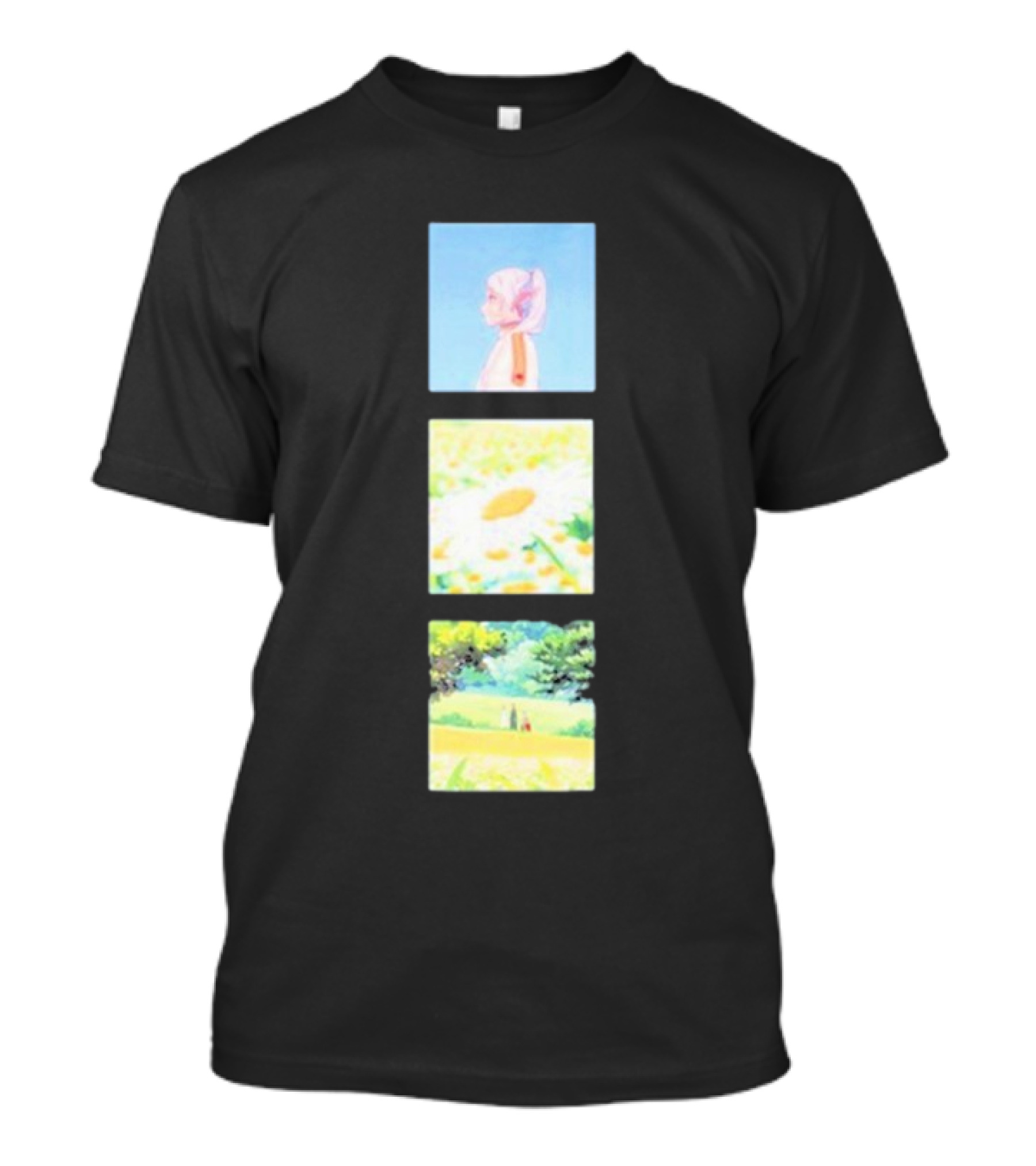 The Party Of Heroes Pastel Daisy Field Peaceful Journey T-Shirt