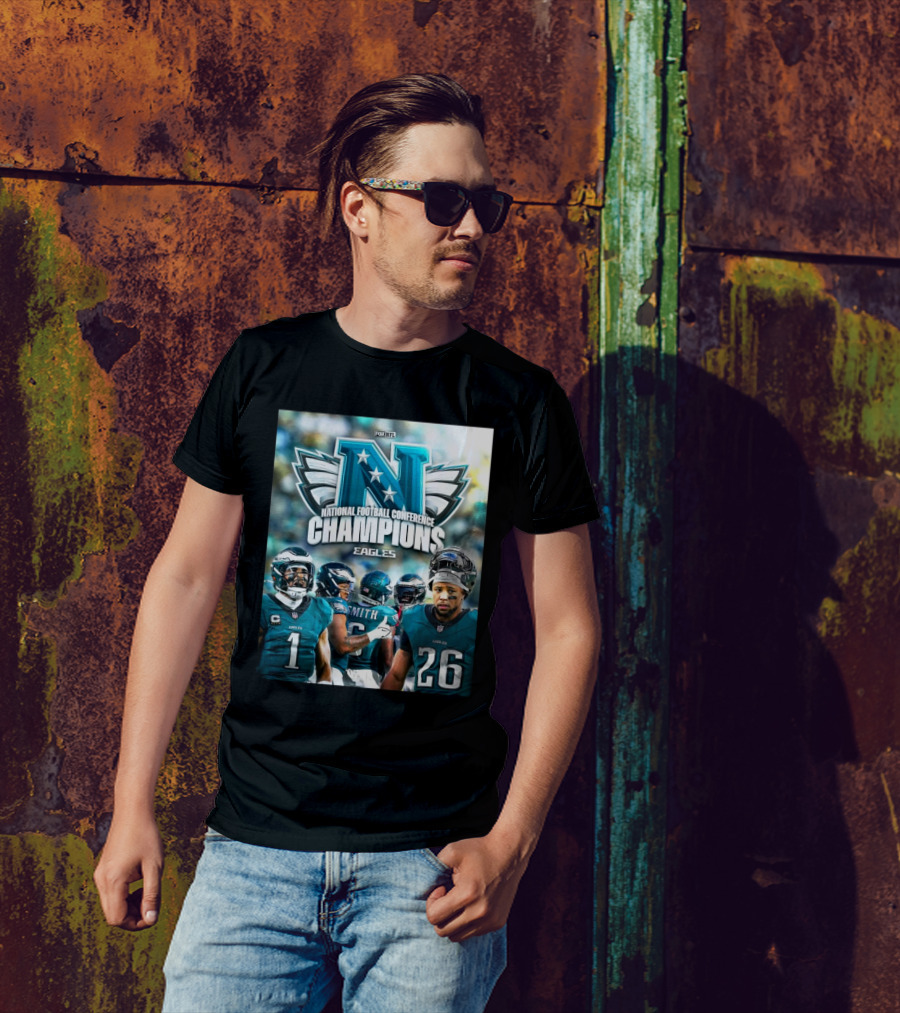 National Football Conference Champions Eagles FlyEaglesFly NFL On Fox T-Shirt