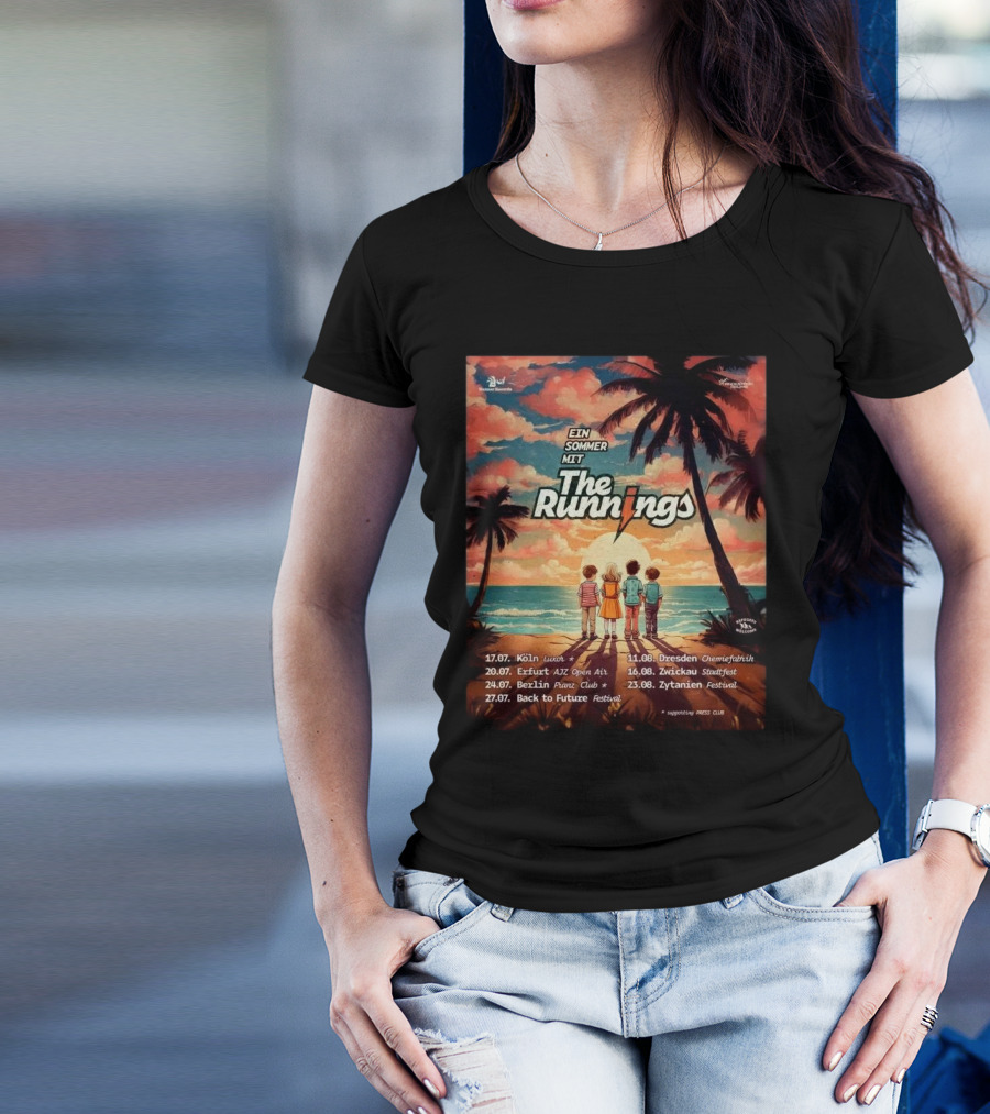The Runnings Ein Sommer Mit Tour Köln Erfurt Berlin Back To Future Dresden Zwickau Zytanien 2025 T-Shirt