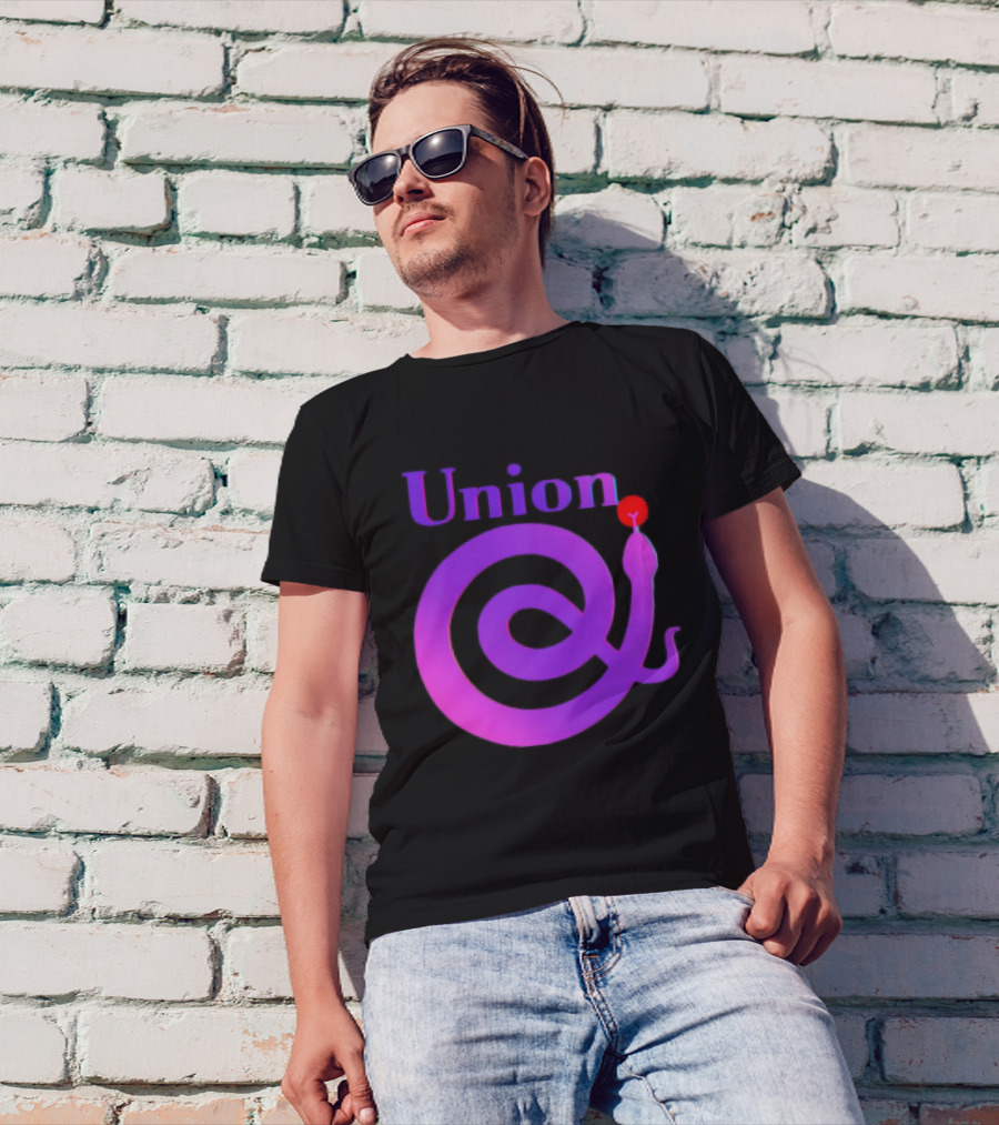 Union Snake Spiral With Red Tongue T-Shirt