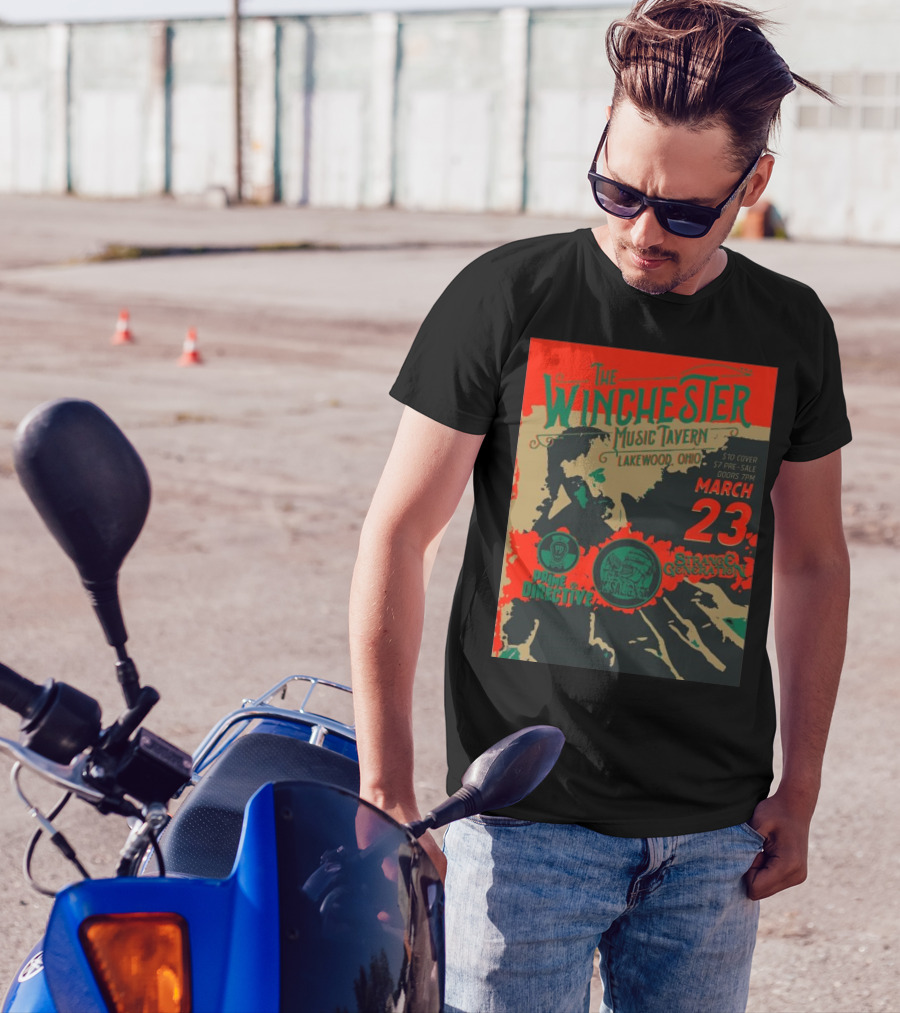 The Winchester Music Tavern Lakewood Ohio March 23 Prime Directive Strange Generation T-Shirt