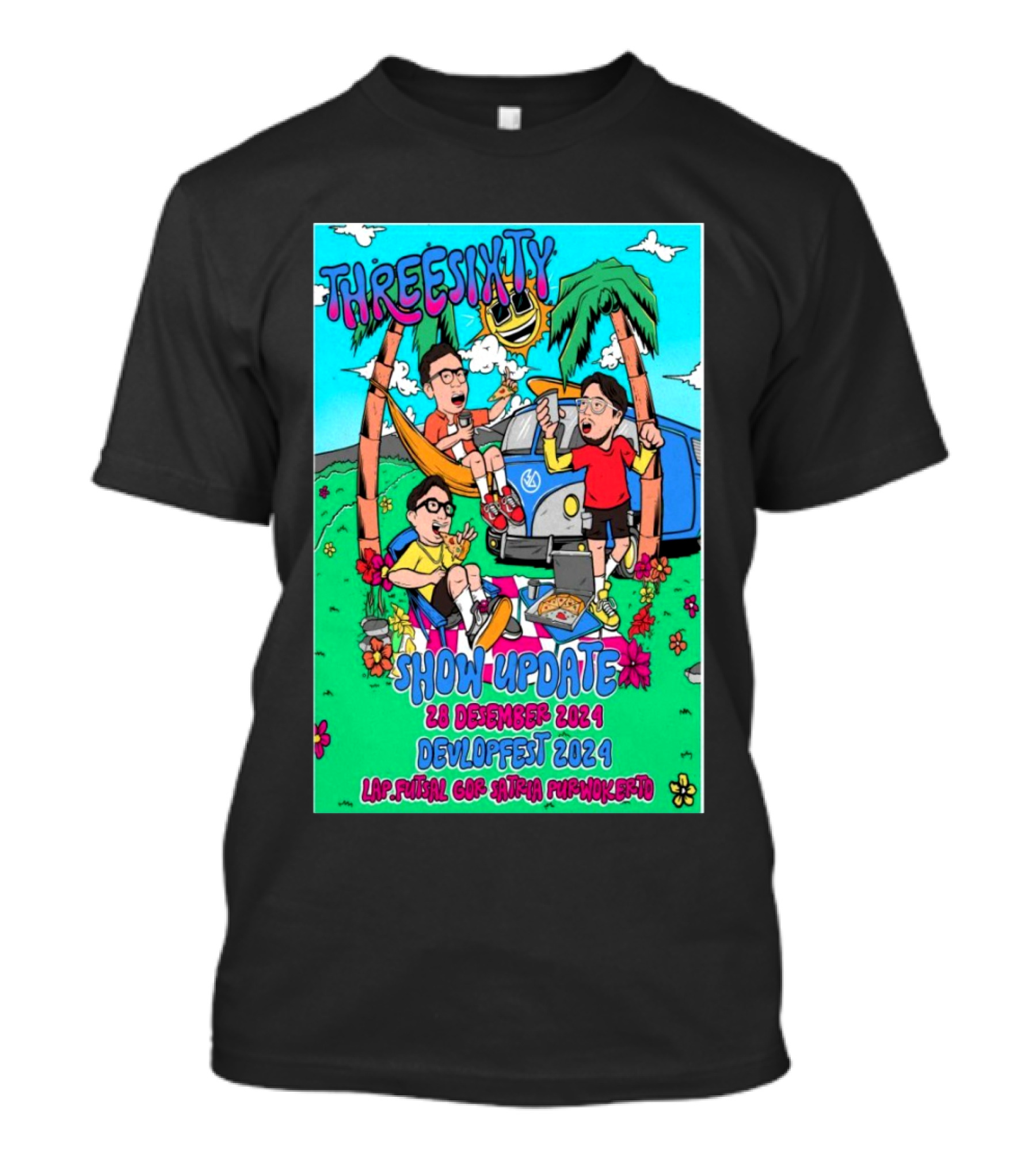 THREESIXTY Show Update 28 Desember 2024 Devlopfest Lap Futsal GOR Satria Purwokerto T-Shirt