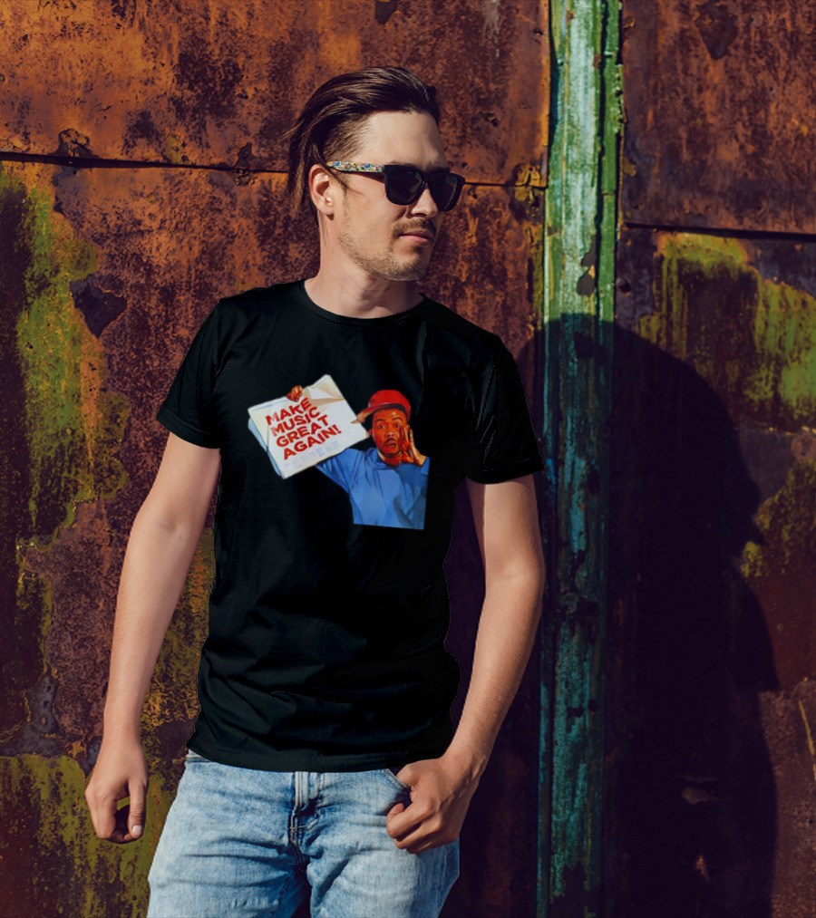 Timbo Land Make Music Great Again Newspaper Character T-Shirt