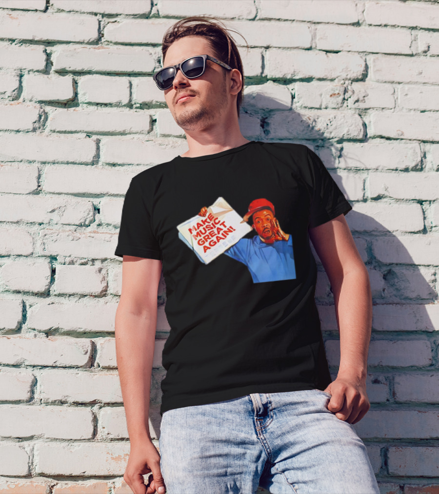 Timbo Land Make Music Great Again Newspaper Character T-Shirt