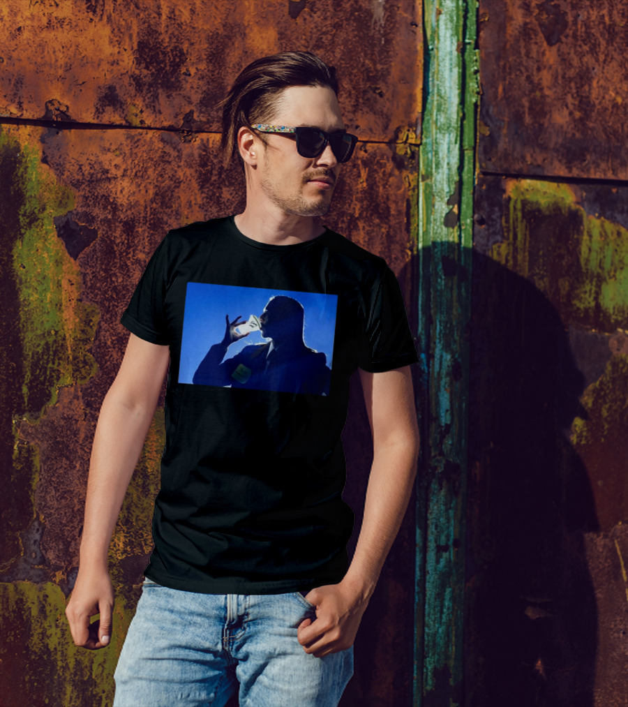 Tommy Cash Silhouette Drinking Light Bulb On Stage T-Shirt