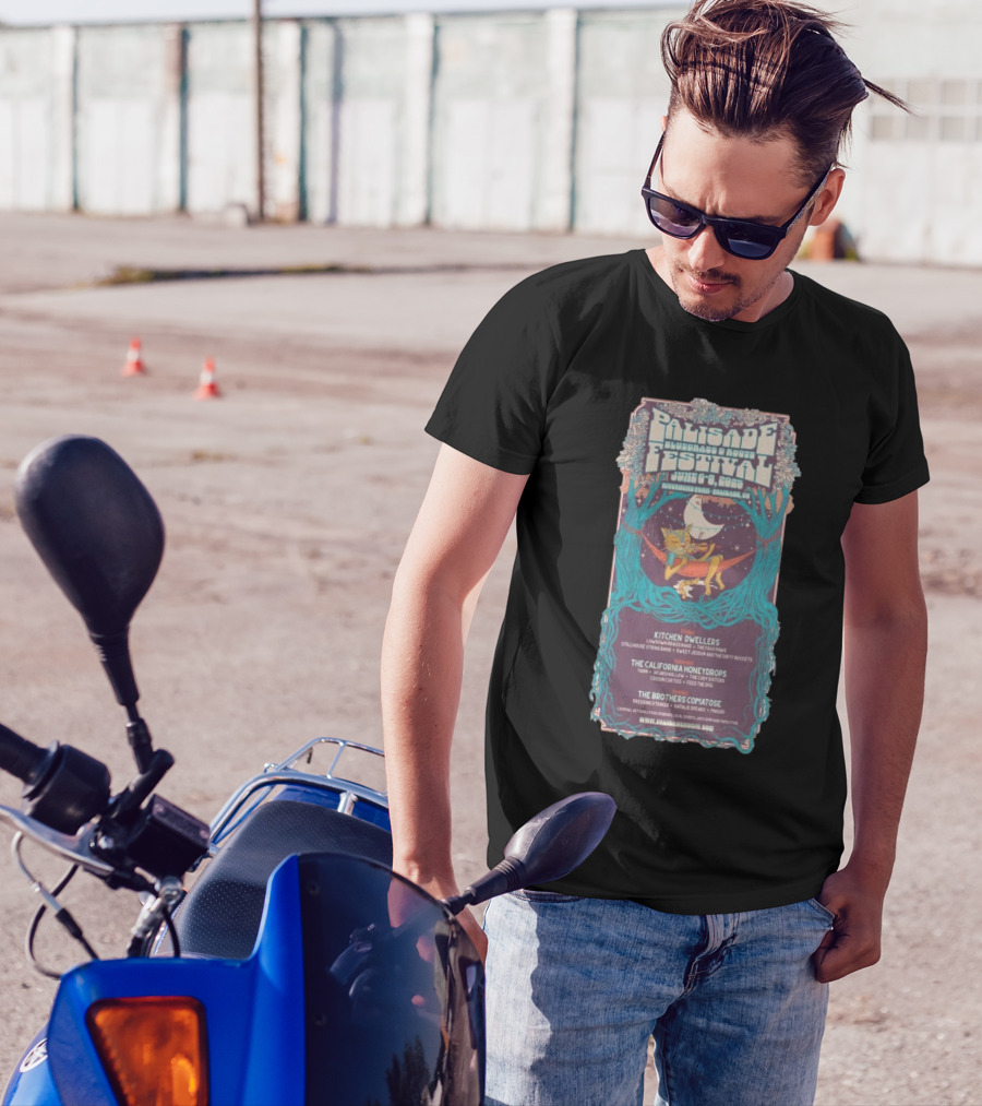 Palisade Bluegrass And Roots Festival June 6-8 2025 Riverbend Park Colorado Kitchen Dwellers The California Honeydrops The Brothers Comatose T-Shirt