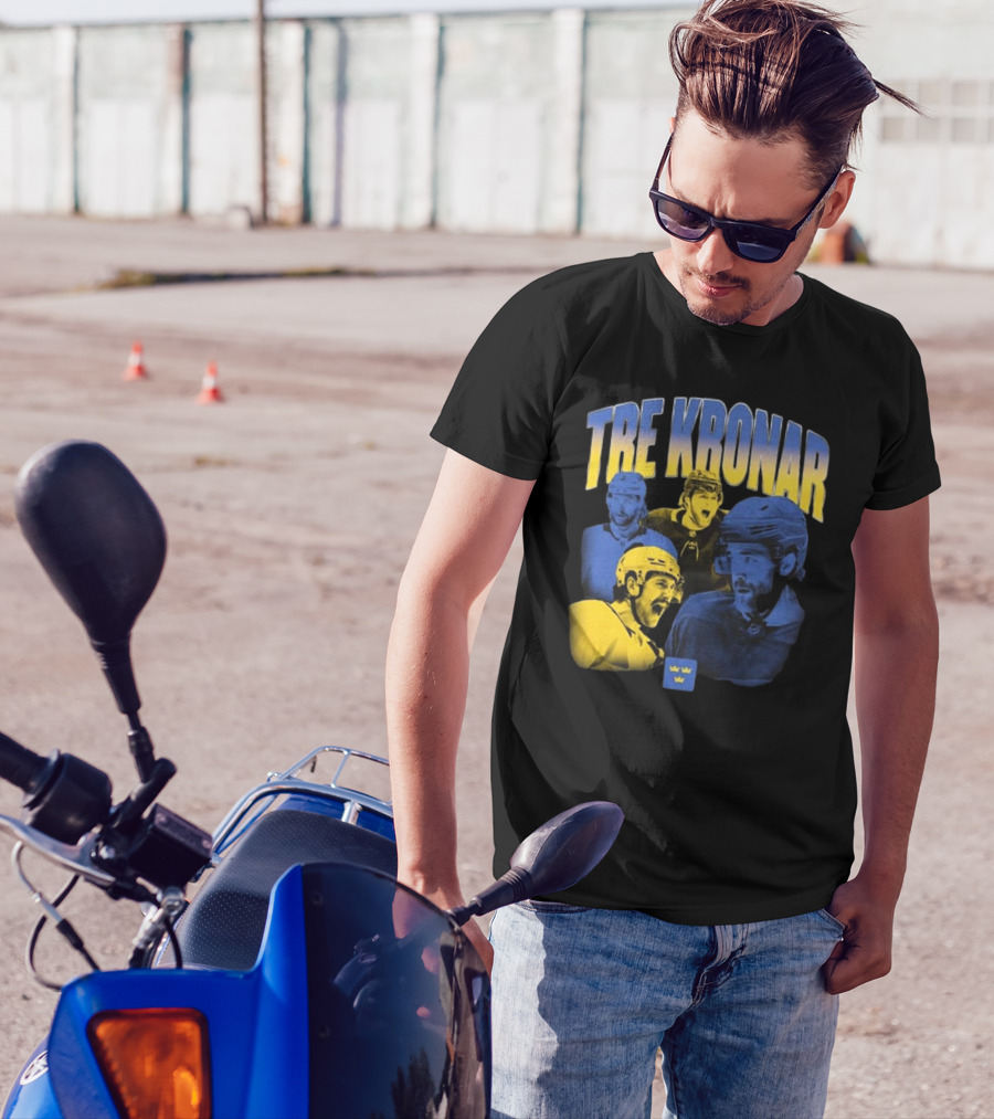 Tre Kronar 4 Nations Swedish Hockey Team Players T-Shirt