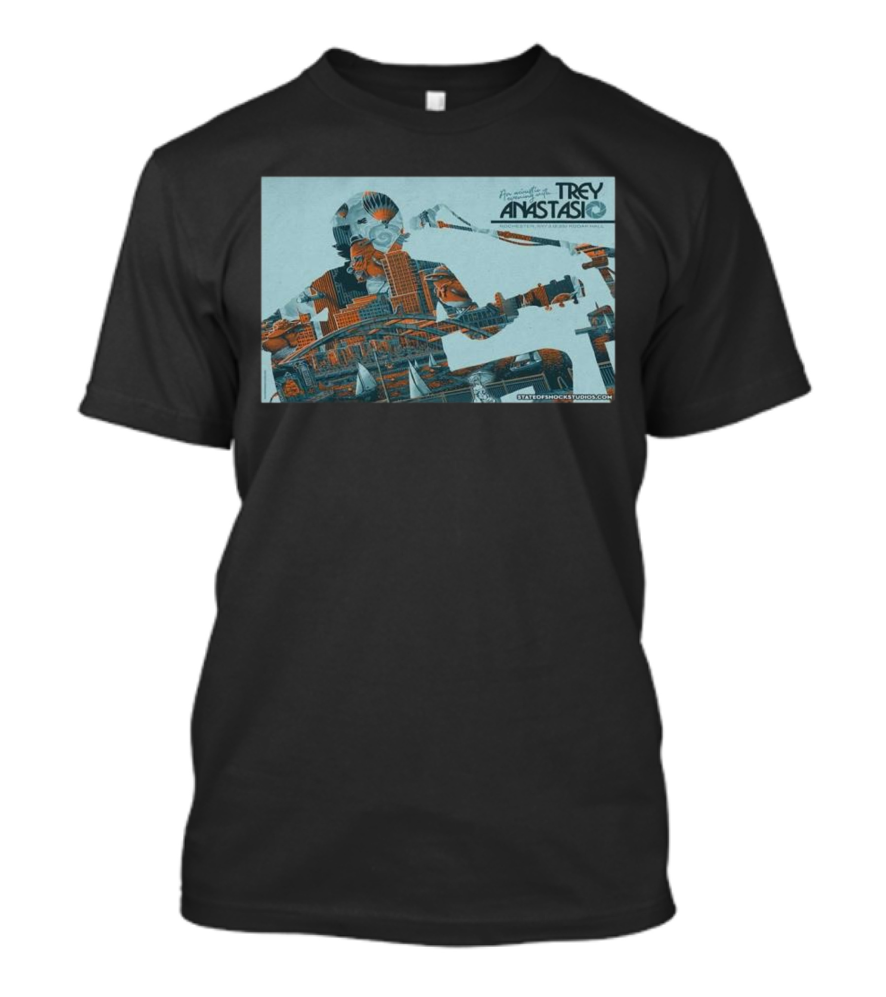 Trey Anastasio Rochester NY March 12 2025 Tour State Of Shock Studios T-Shirt