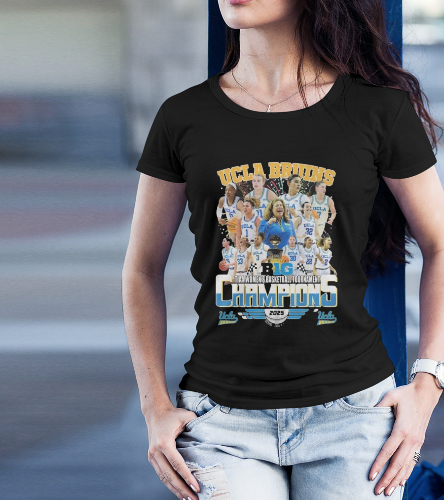 UCLA Bruins B1G TIAA Women's Basketball Tournament Champions 2025 T-Shirt