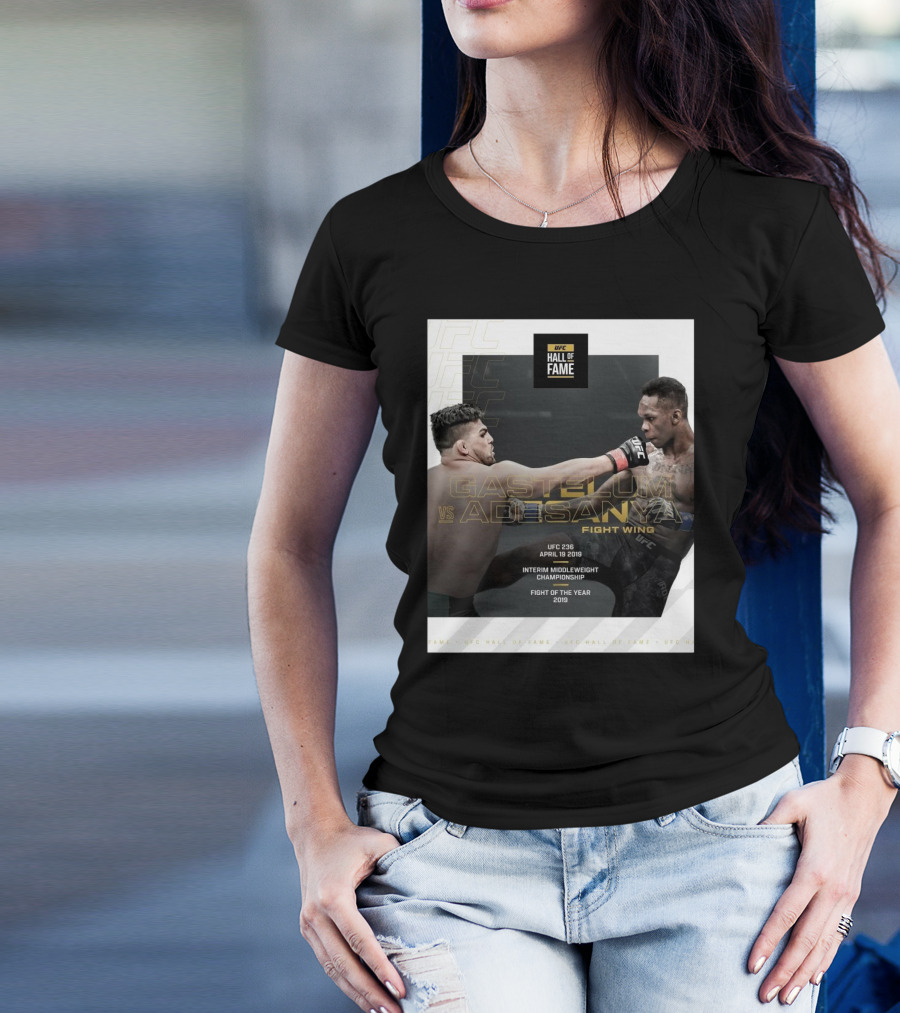 Gastelum Vs Adesanya UFC 236 Hall Of Fame Fight Wing April 19 2019 Interim Middleweight Championship Fight Of The Year 2019 T-Shirt