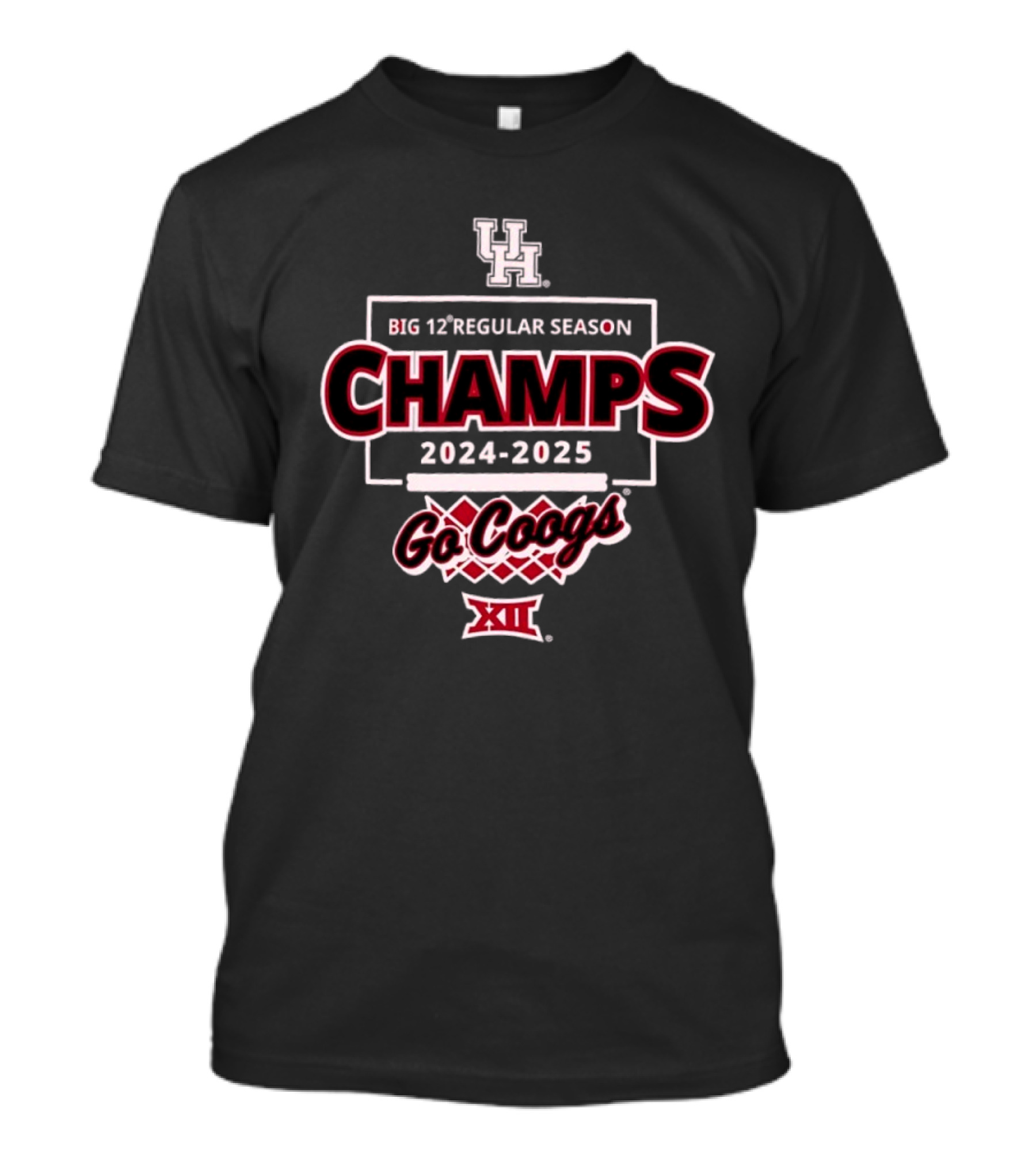 University Of Houston Cougars Big 12 Regular Season Champs 2024-2025 Go Coogs XII T-Shirt
