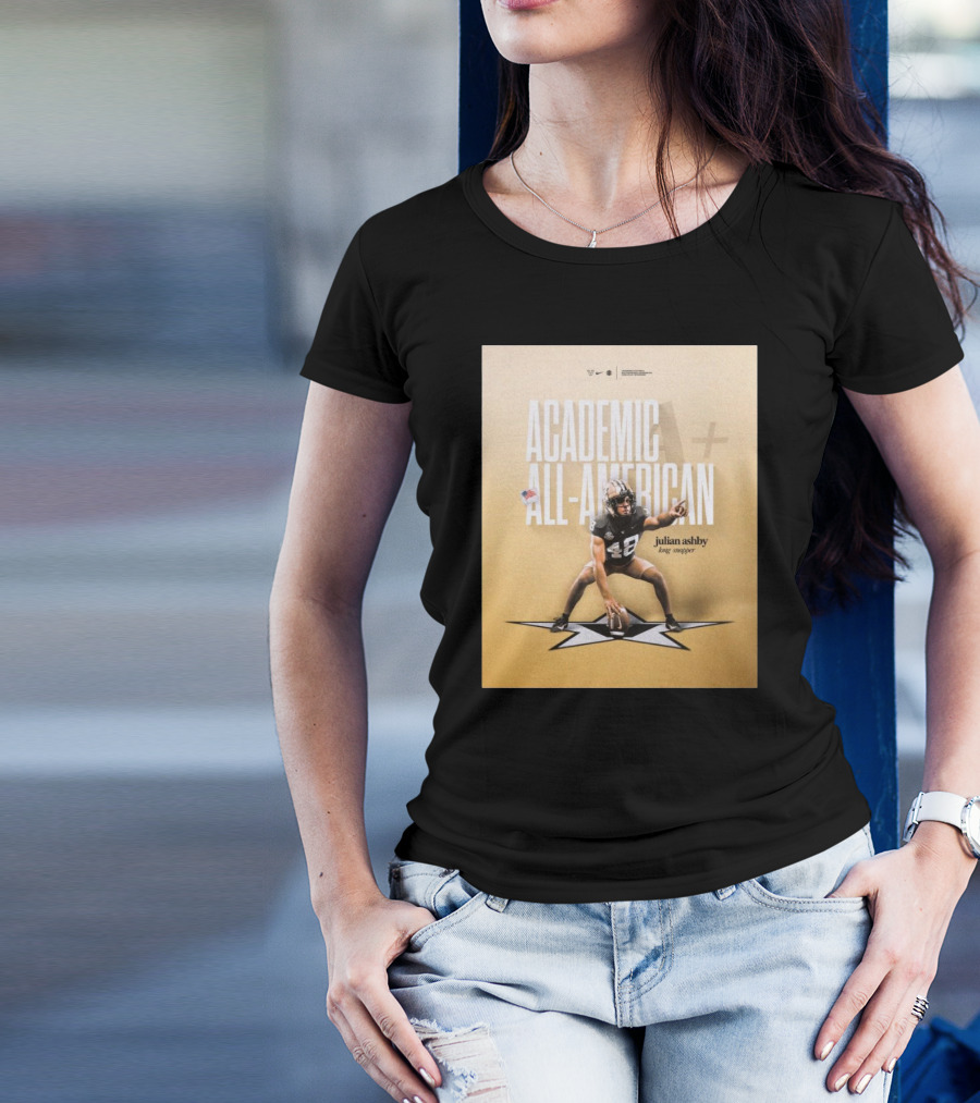 Vanderbilt Football Julian Ashby Academic All-American Long Snapper T-Shirt