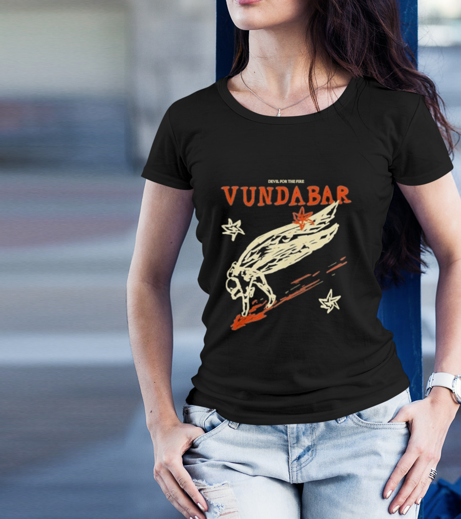Vundabar Devil For The Fire Winged Creature And Stars T-Shirt