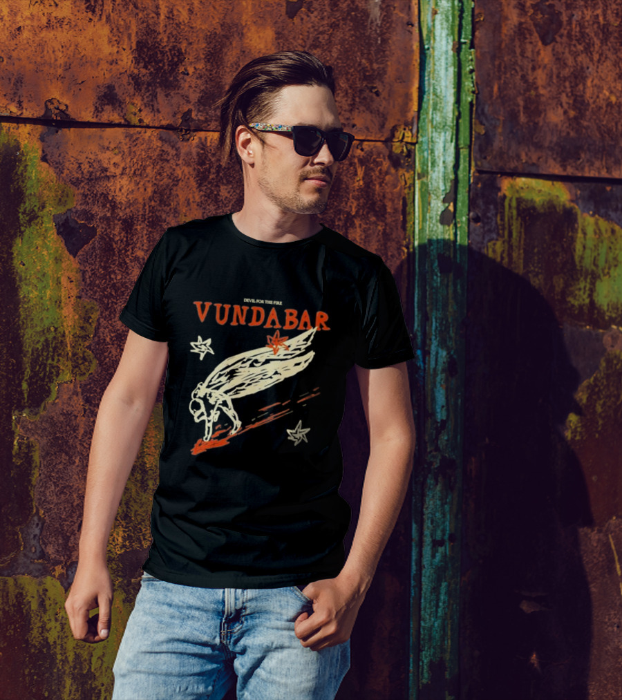 Vundabar Devil For The Fire Winged Creature And Stars T-Shirt